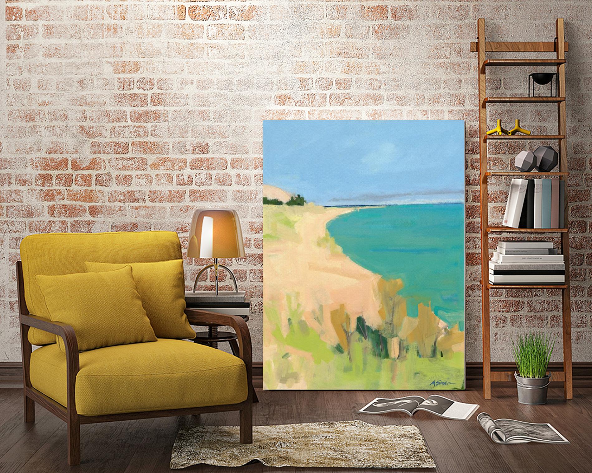 Sleeping Bear Point by Angela Saxon on GIANT ART - multicolor coastal; landscapes; contemporary