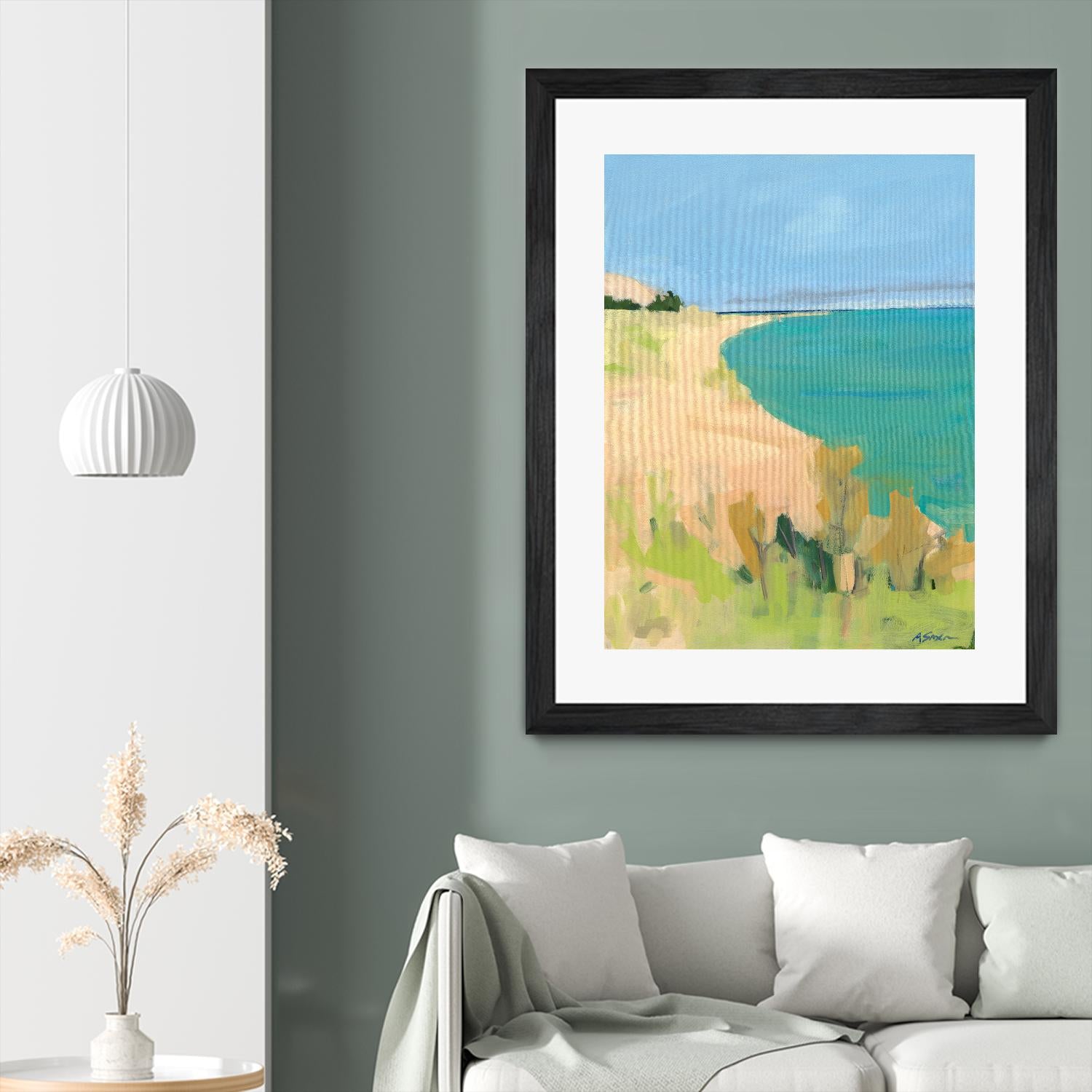 Sleeping Bear Point by Angela Saxon on GIANT ART - multicolor coastal; landscapes; contemporary