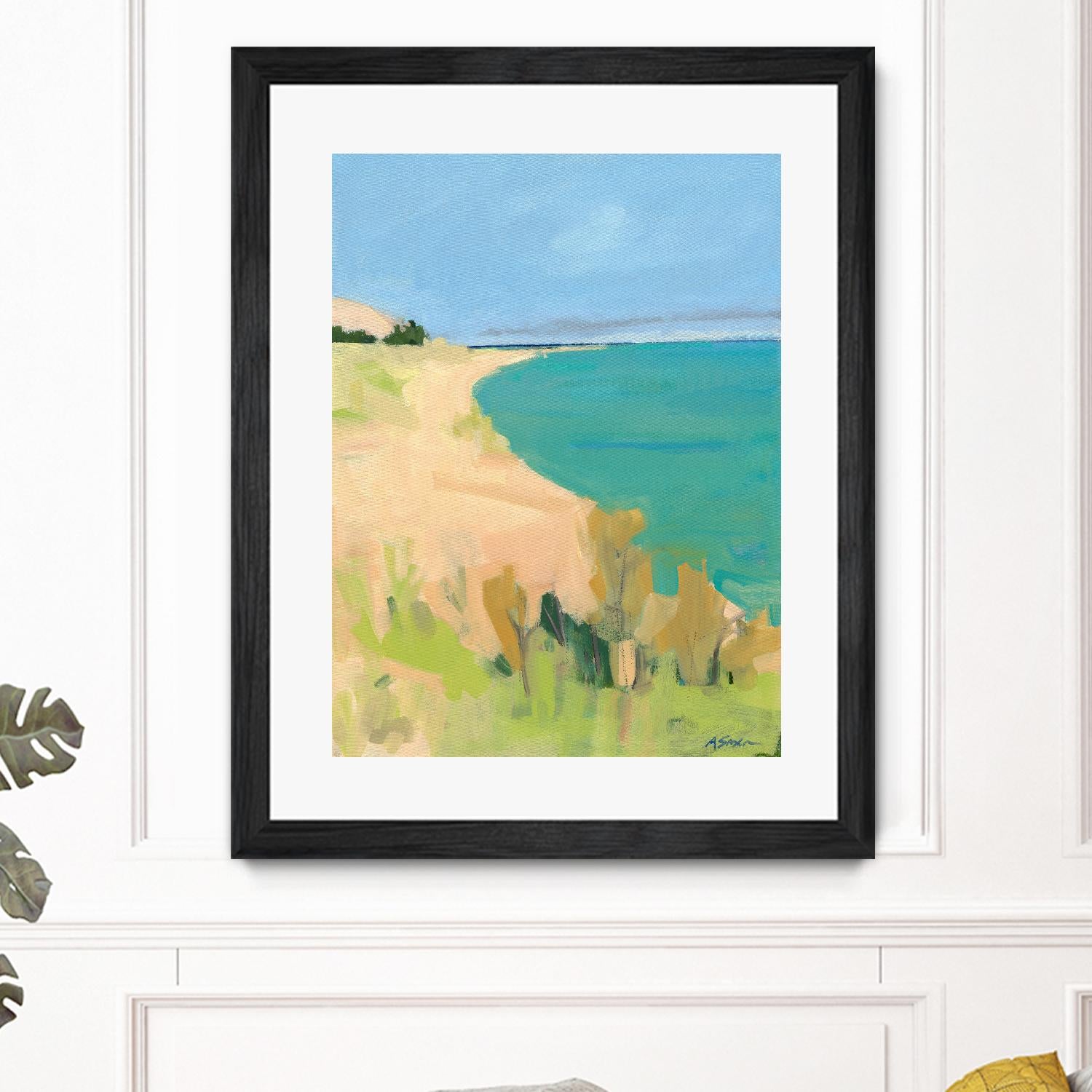 Sleeping Bear Point by Angela Saxon on GIANT ART - multicolor coastal; landscapes; contemporary