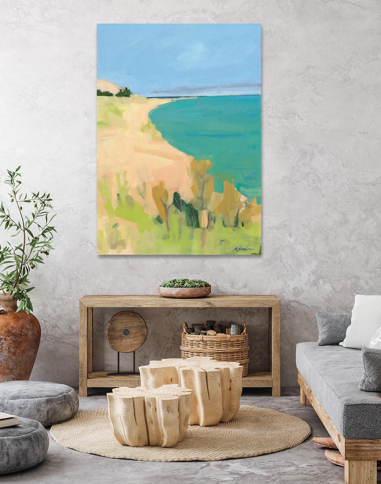 Sleeping Bear Point by Angela Saxon on GIANT ART - multicolor coastal; landscapes; contemporary