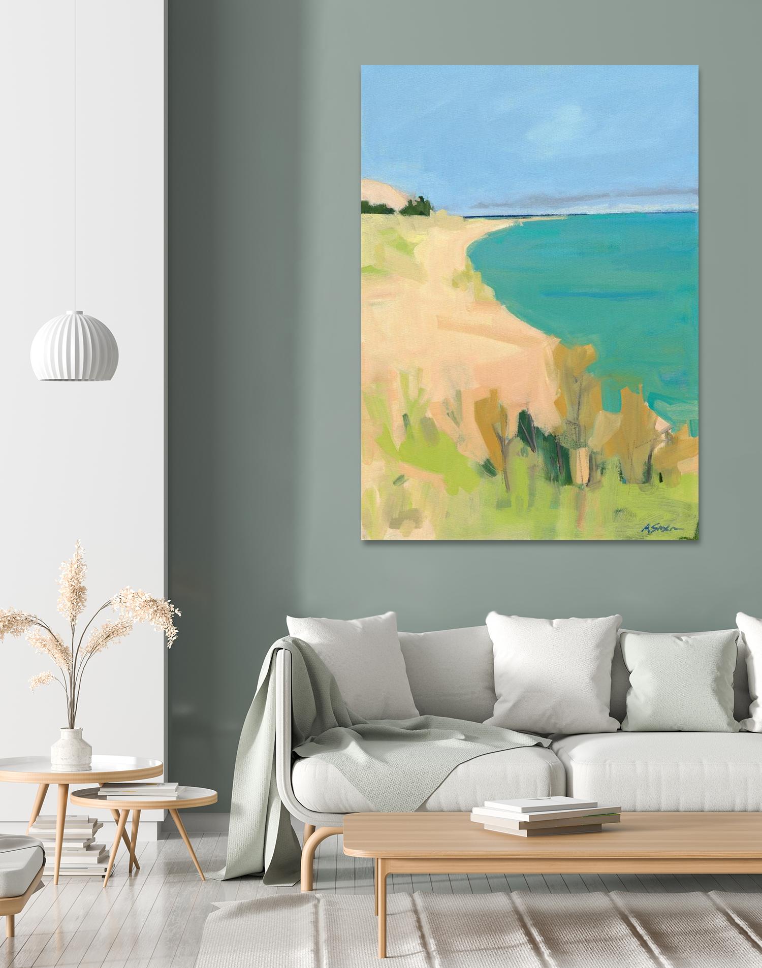 Sleeping Bear Point by Angela Saxon on GIANT ART - multicolor coastal; landscapes; contemporary