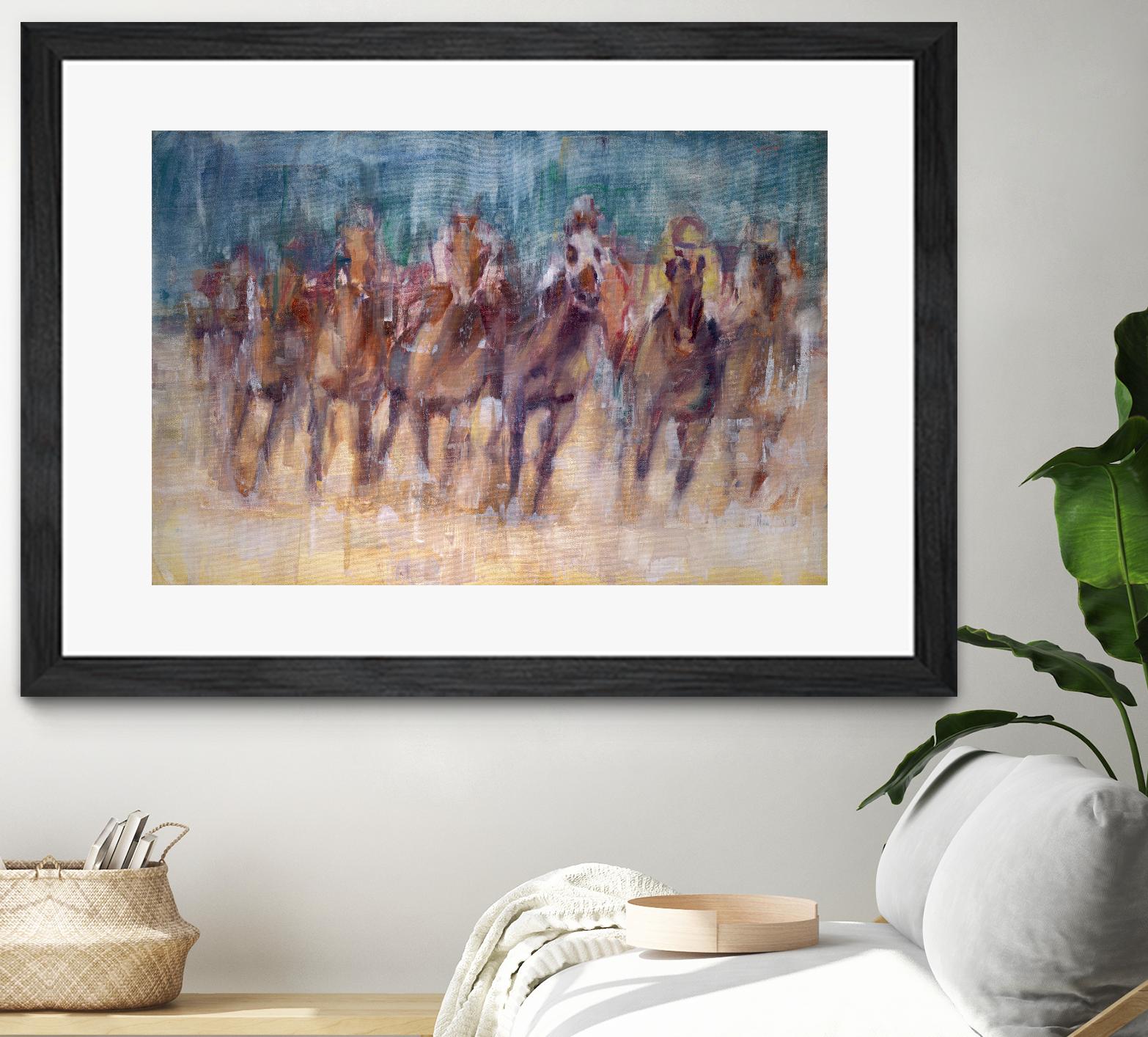 Final Sprint by Valtcho Tonov on GIANT ART - multicolor animals; contemporary; sports