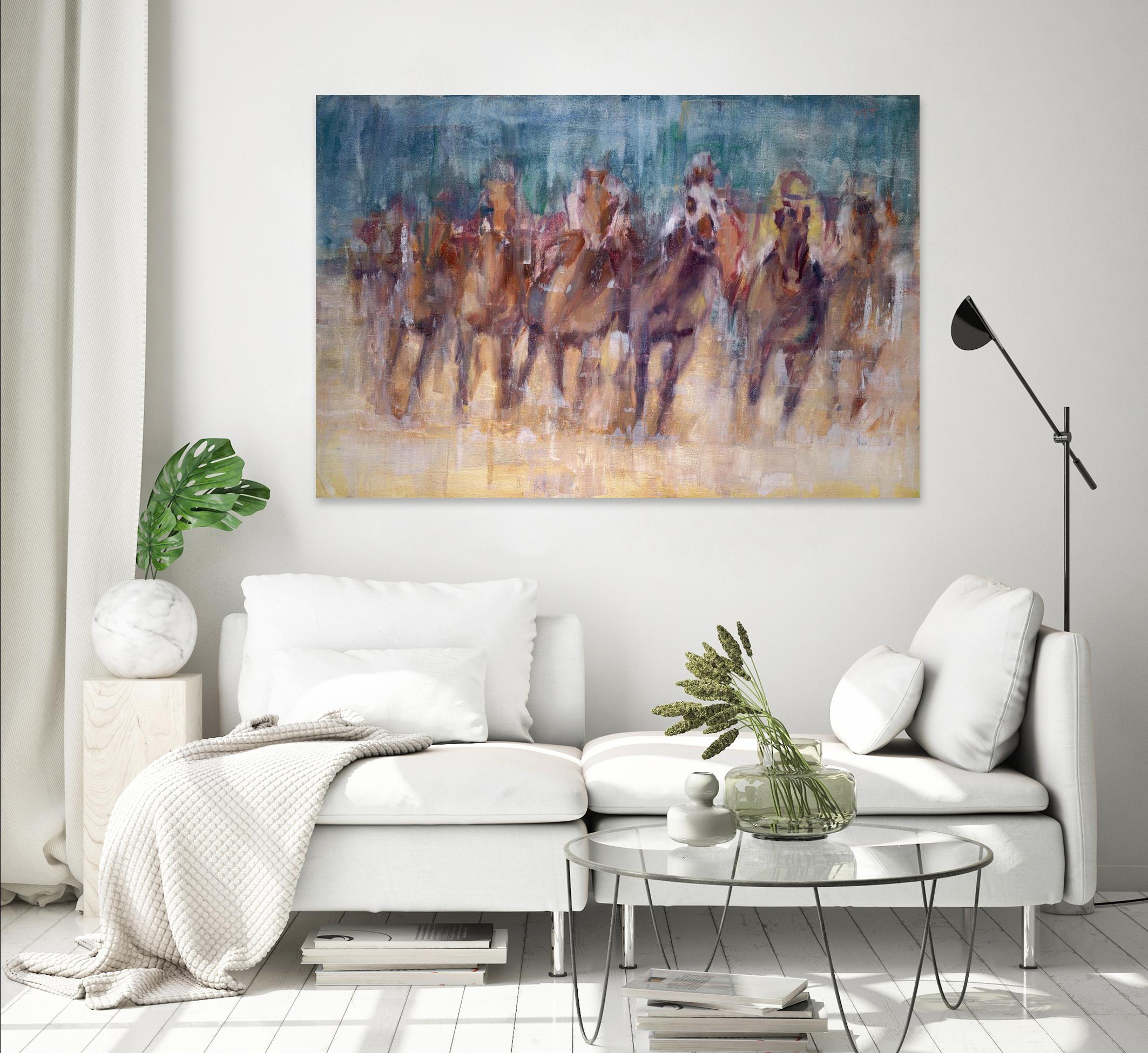 Final Sprint by Valtcho Tonov on GIANT ART - multicolor animals; contemporary; sports