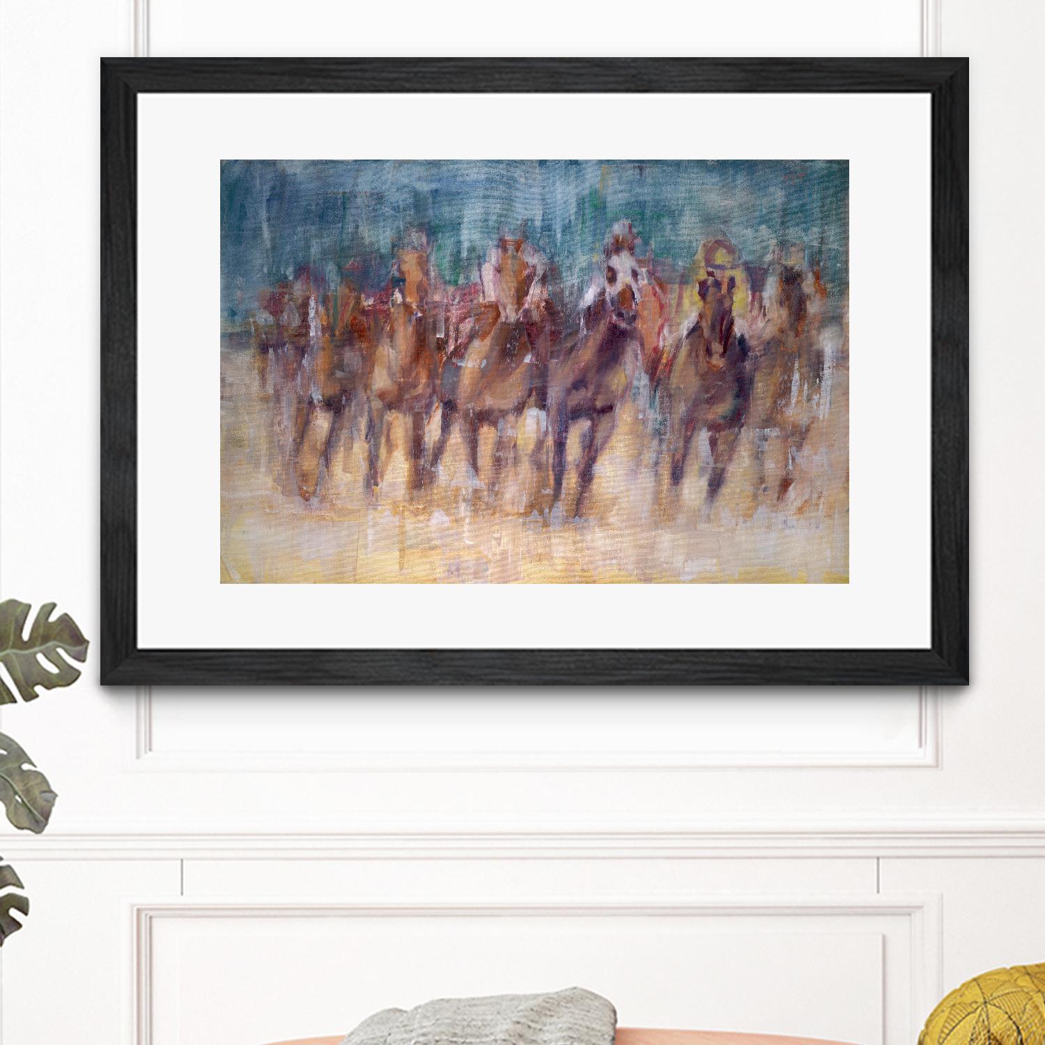 Final Sprint by Valtcho Tonov on GIANT ART - multicolor animals; contemporary; sports