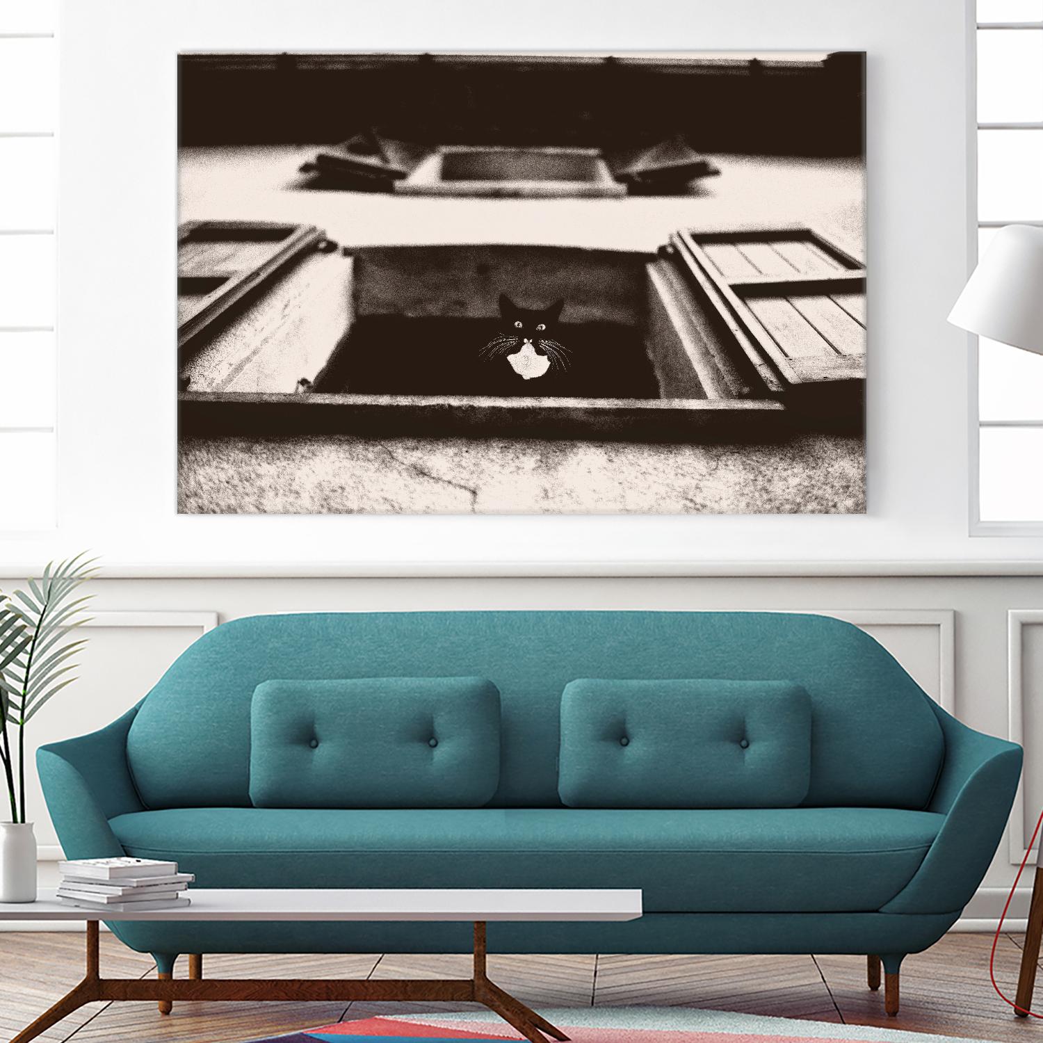 Dali the Cat by Lars Van de Goor on GIANT ART - beige animals