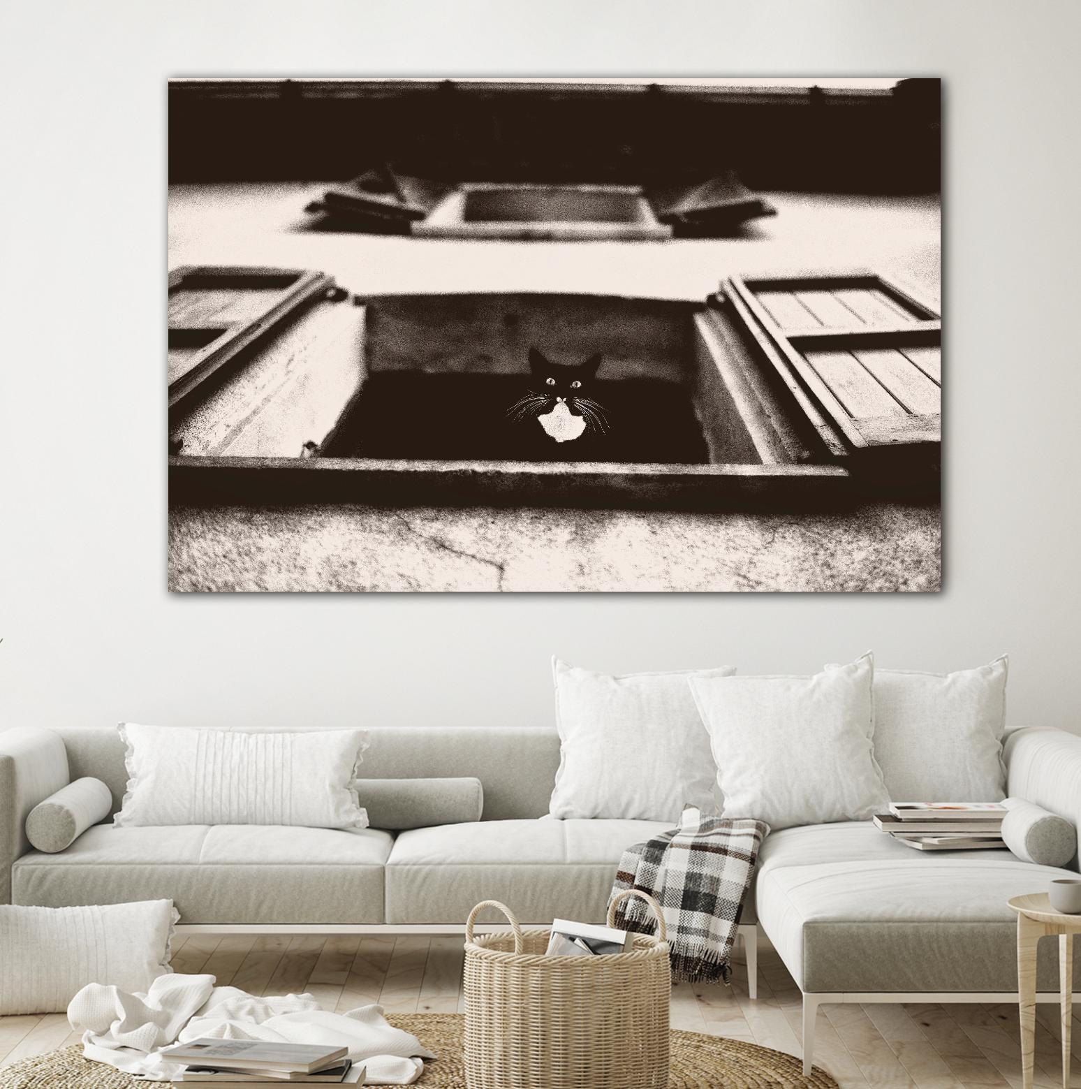 Dali the Cat by Lars Van de Goor on GIANT ART - beige animals