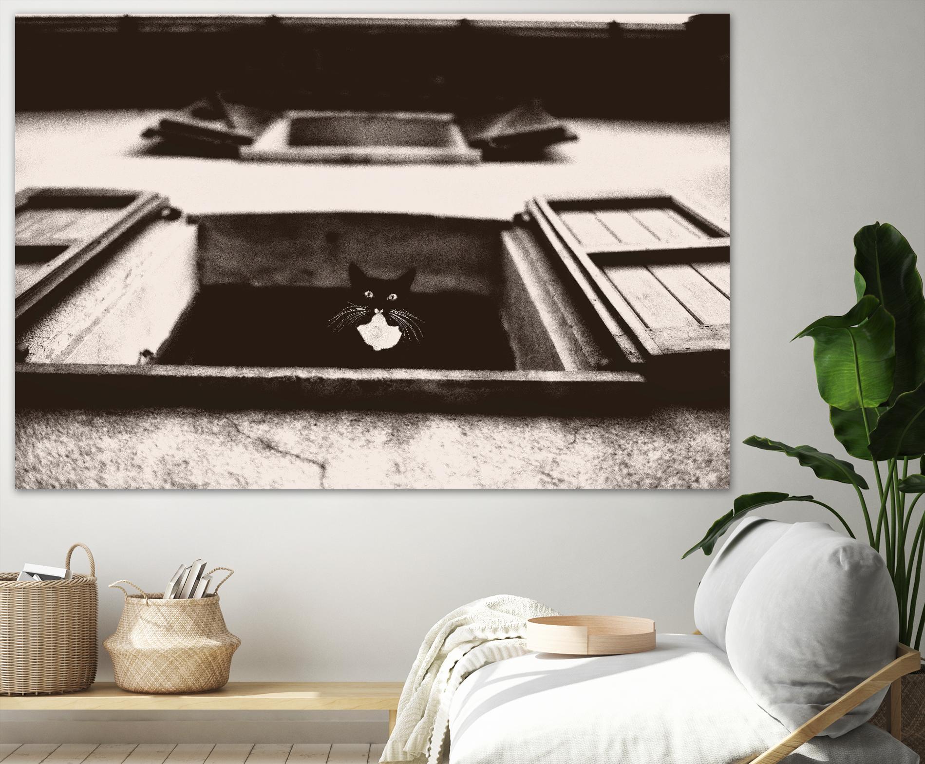 Dali the Cat by Lars Van de Goor on GIANT ART - beige animals