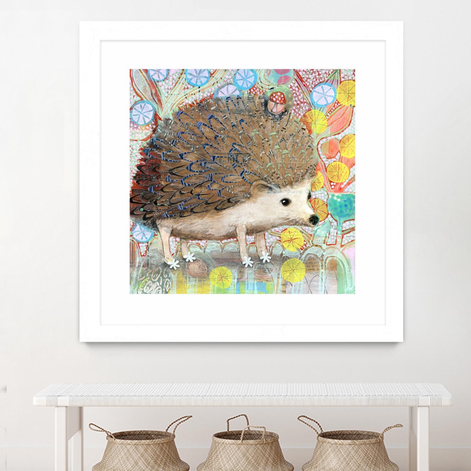Hedgie by Judy Verhoeven on GIANT ART - multicolor animals; contemporary