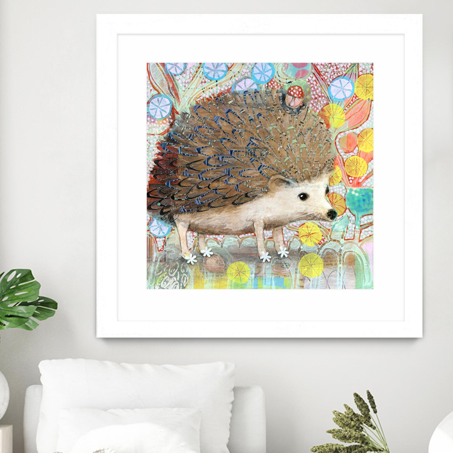 Hedgie by Judy Verhoeven on GIANT ART - multicolor animals; contemporary