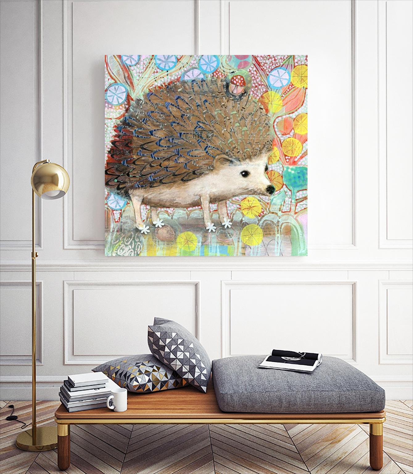 Hedgie by Judy Verhoeven on GIANT ART - multicolor animals; contemporary