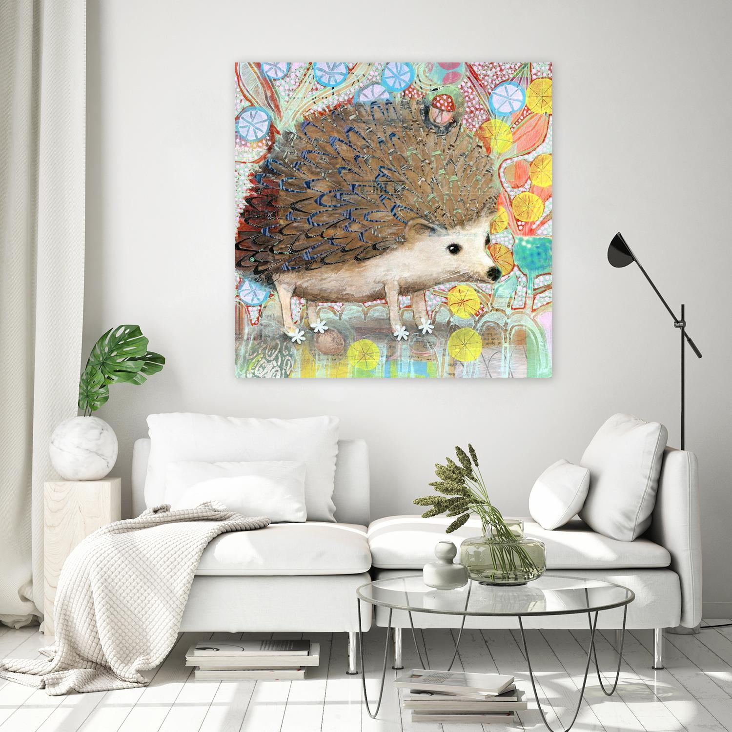 Hedgie by Judy Verhoeven on GIANT ART - multicolor animals; contemporary