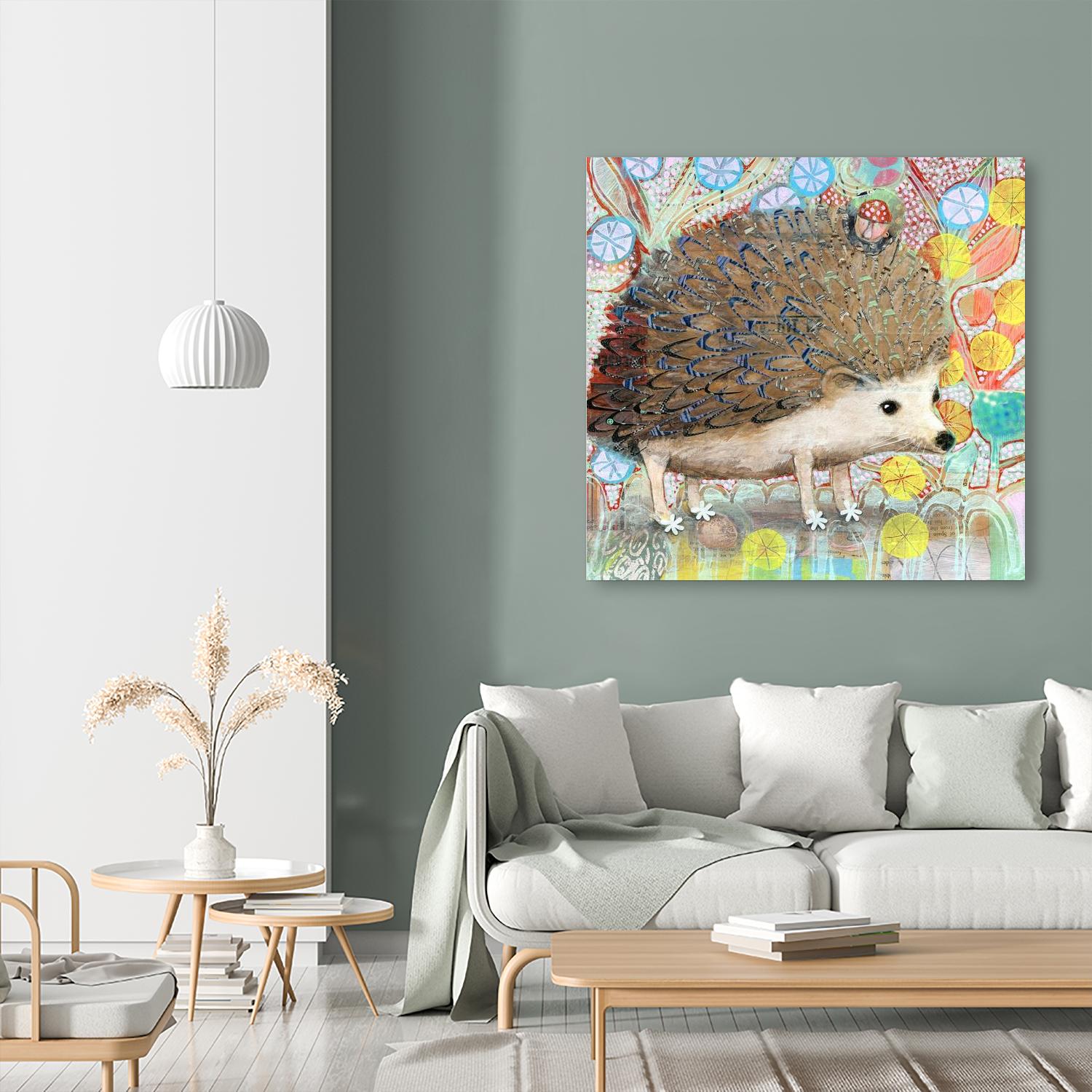 Hedgie by Judy Verhoeven on GIANT ART - multicolor animals; contemporary