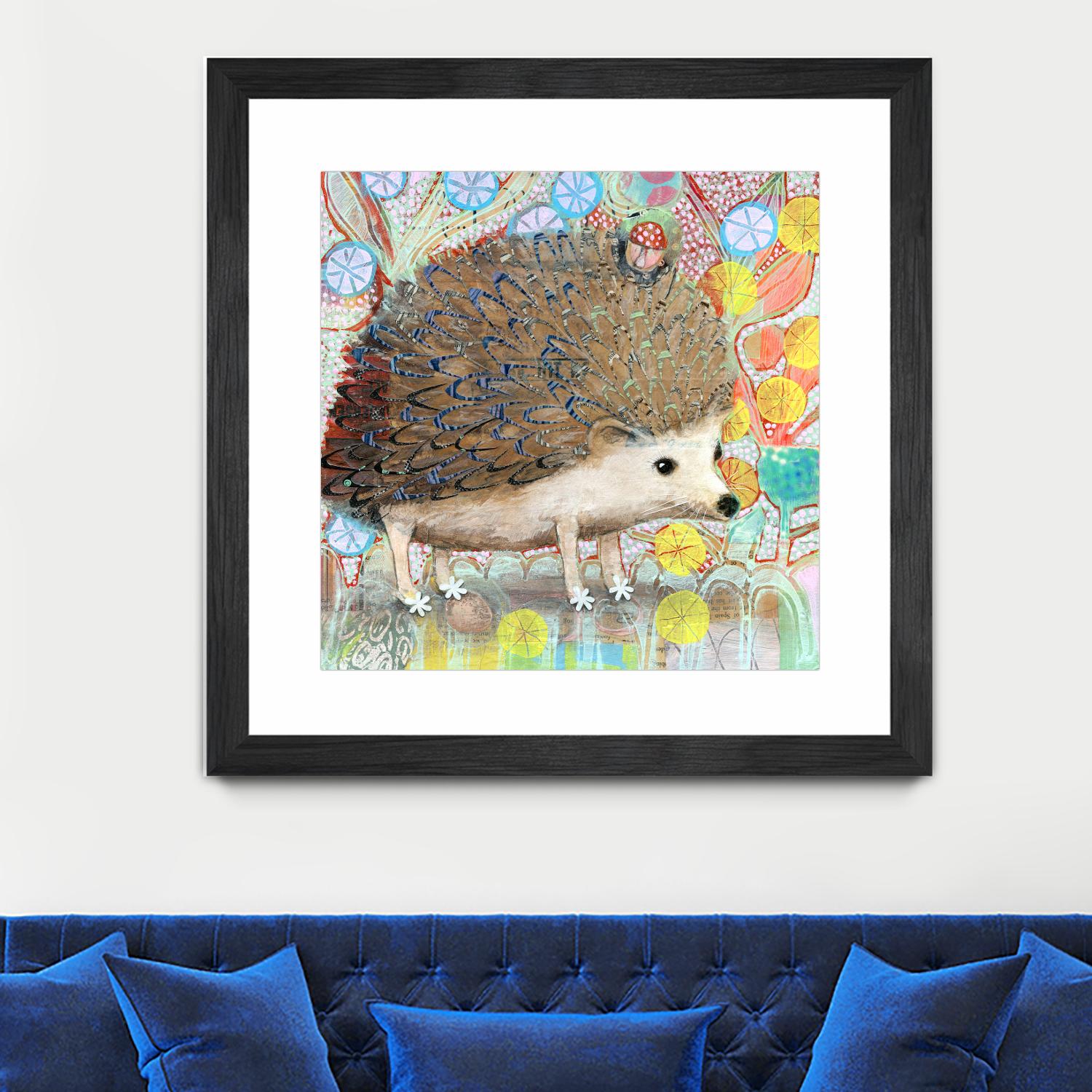 Hedgie by Judy Verhoeven on GIANT ART - multicolor animals; contemporary