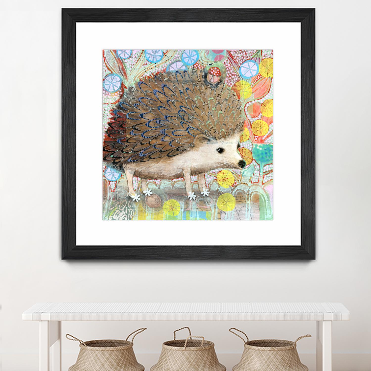 Hedgie by Judy Verhoeven on GIANT ART - multicolor animals; contemporary