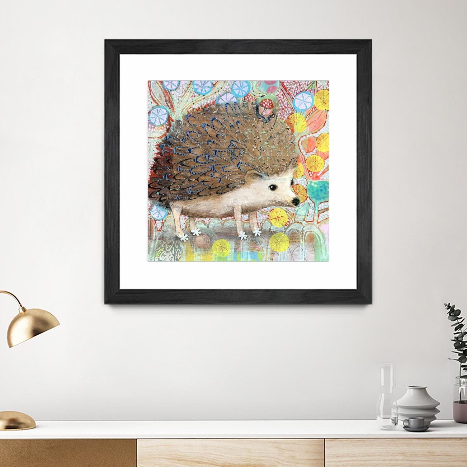 Hedgie by Judy Verhoeven on GIANT ART - multicolor animals; contemporary