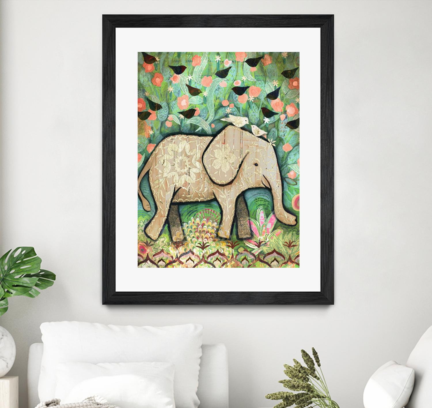 Kiss for Srini by Judy Verhoeven on GIANT ART - multicolor animals; contemporary