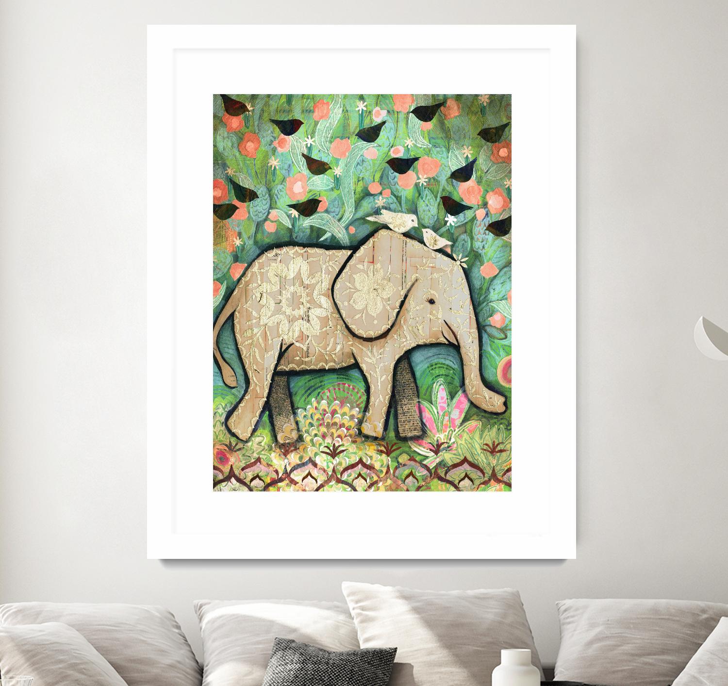 Kiss for Srini by Judy Verhoeven on GIANT ART - multicolor animals; contemporary