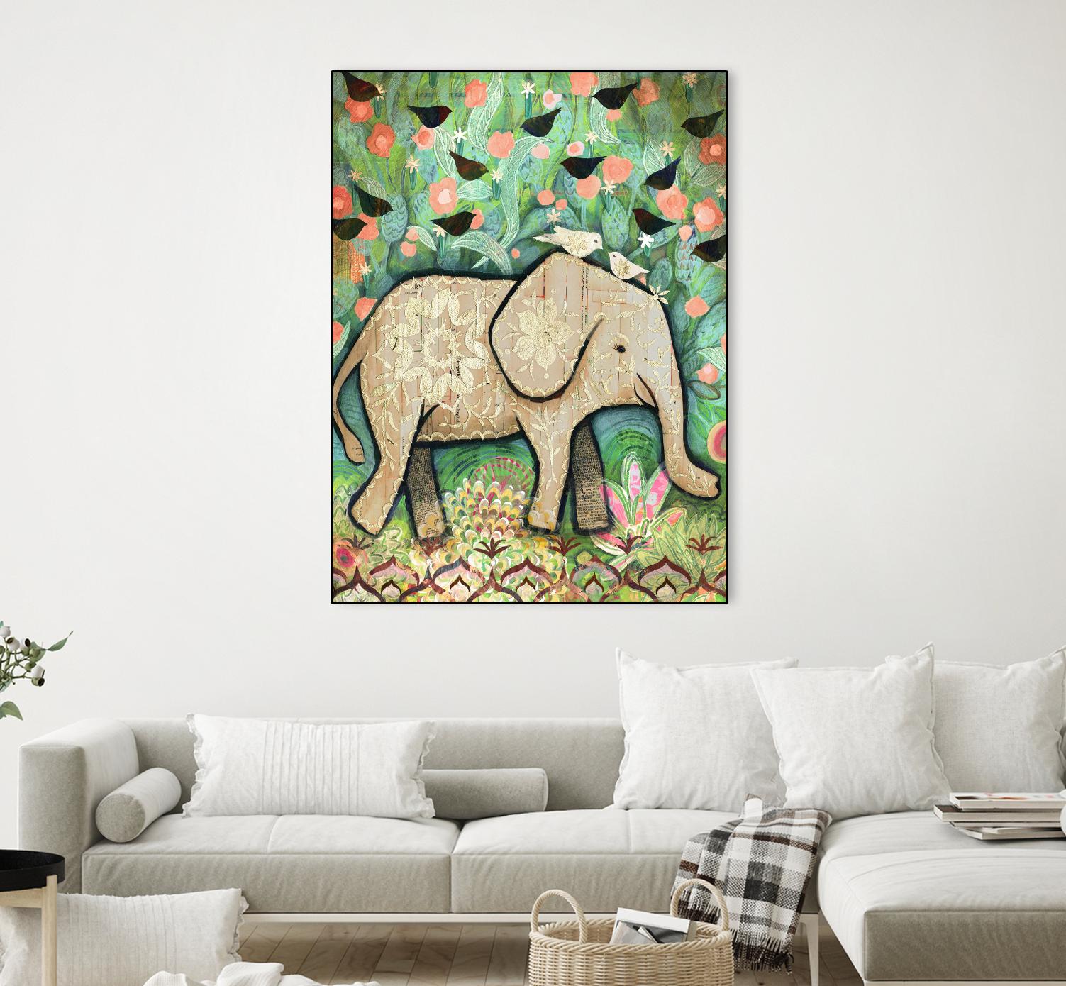 Kiss for Srini by Judy Verhoeven on GIANT ART - multicolor animals; contemporary