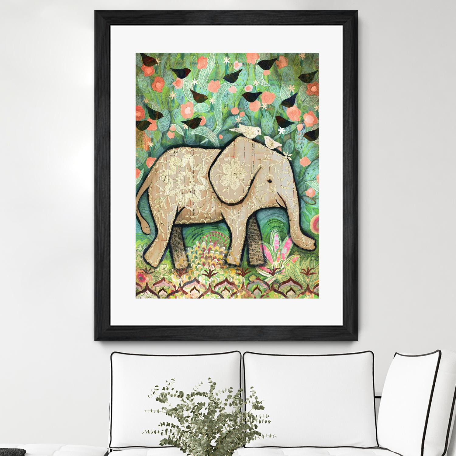 Kiss for Srini by Judy Verhoeven on GIANT ART - multicolor animals; contemporary