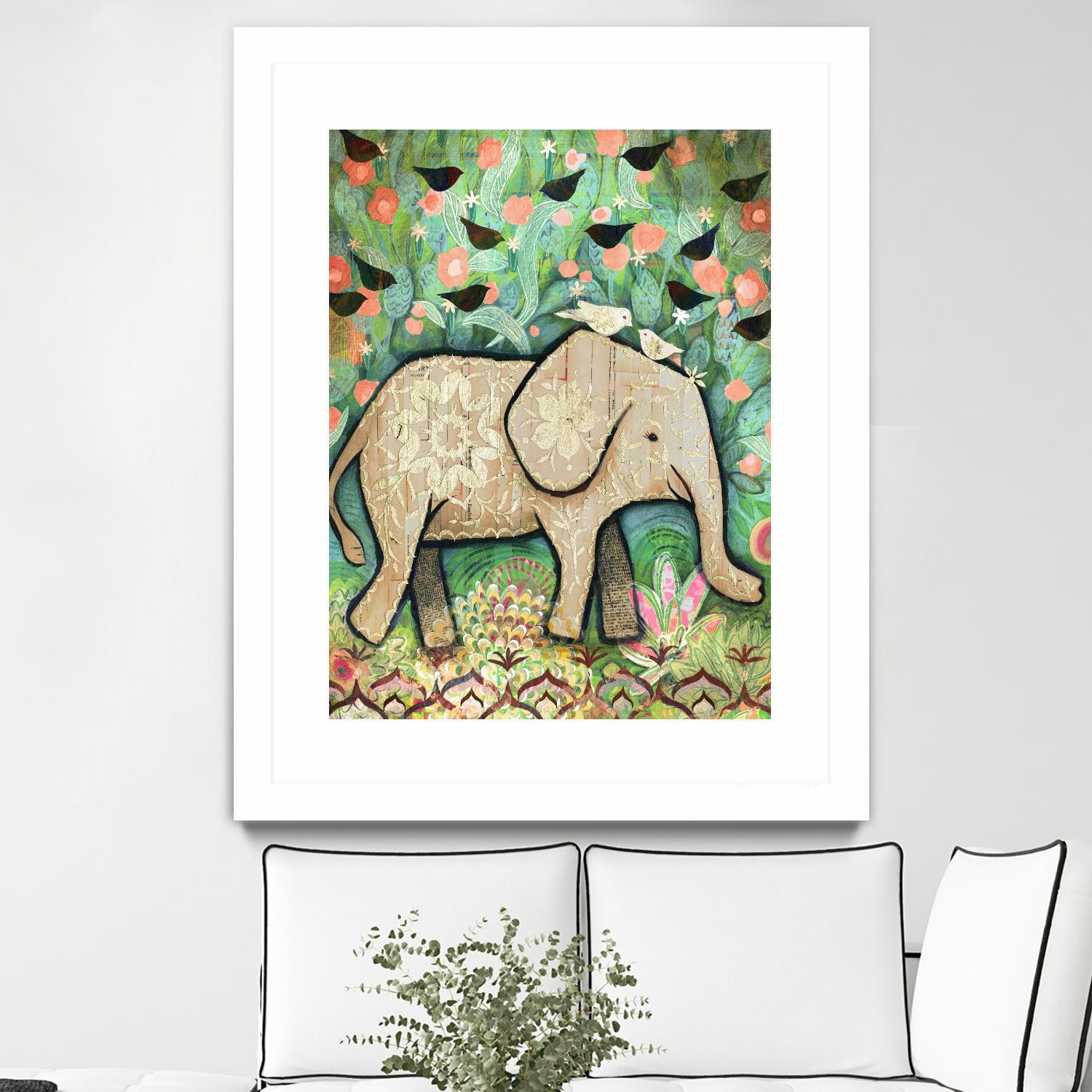 Kiss for Srini by Judy Verhoeven on GIANT ART - multicolor animals; contemporary