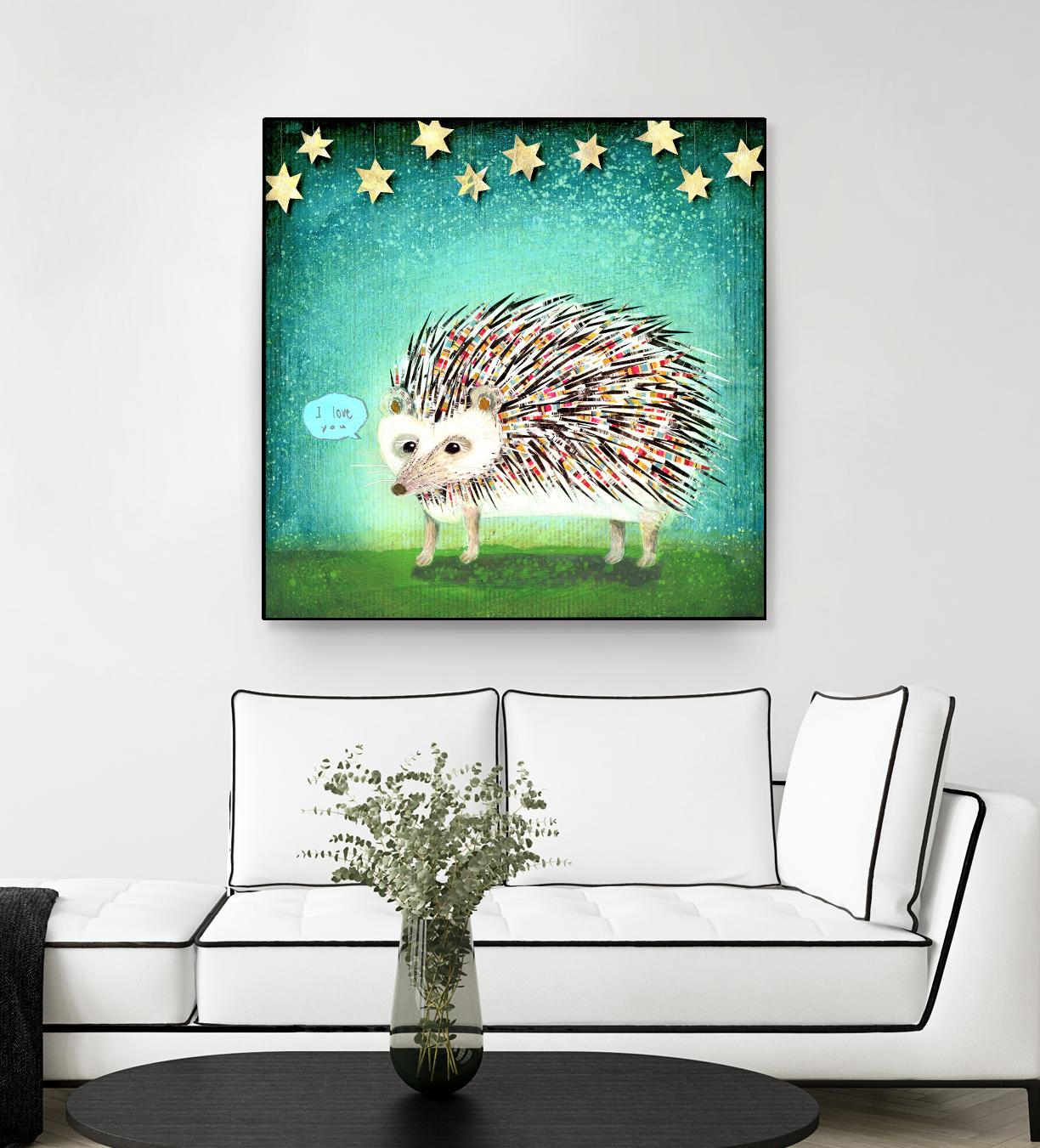 Porcupine for Thomas by Judy Verhoeven on GIANT ART - multicolor animals; contemporary