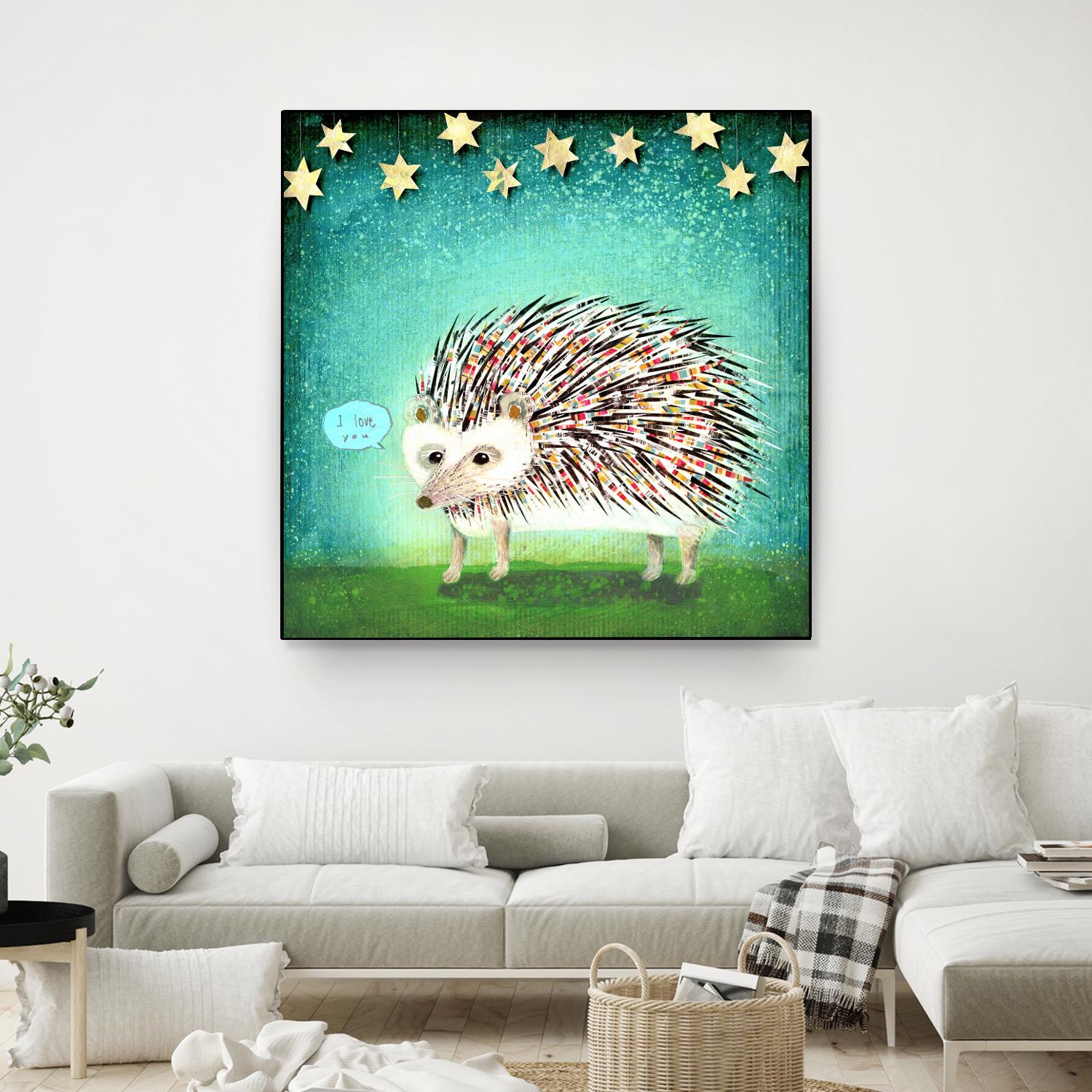 Porcupine for Thomas by Judy Verhoeven on GIANT ART - multicolor animals; contemporary