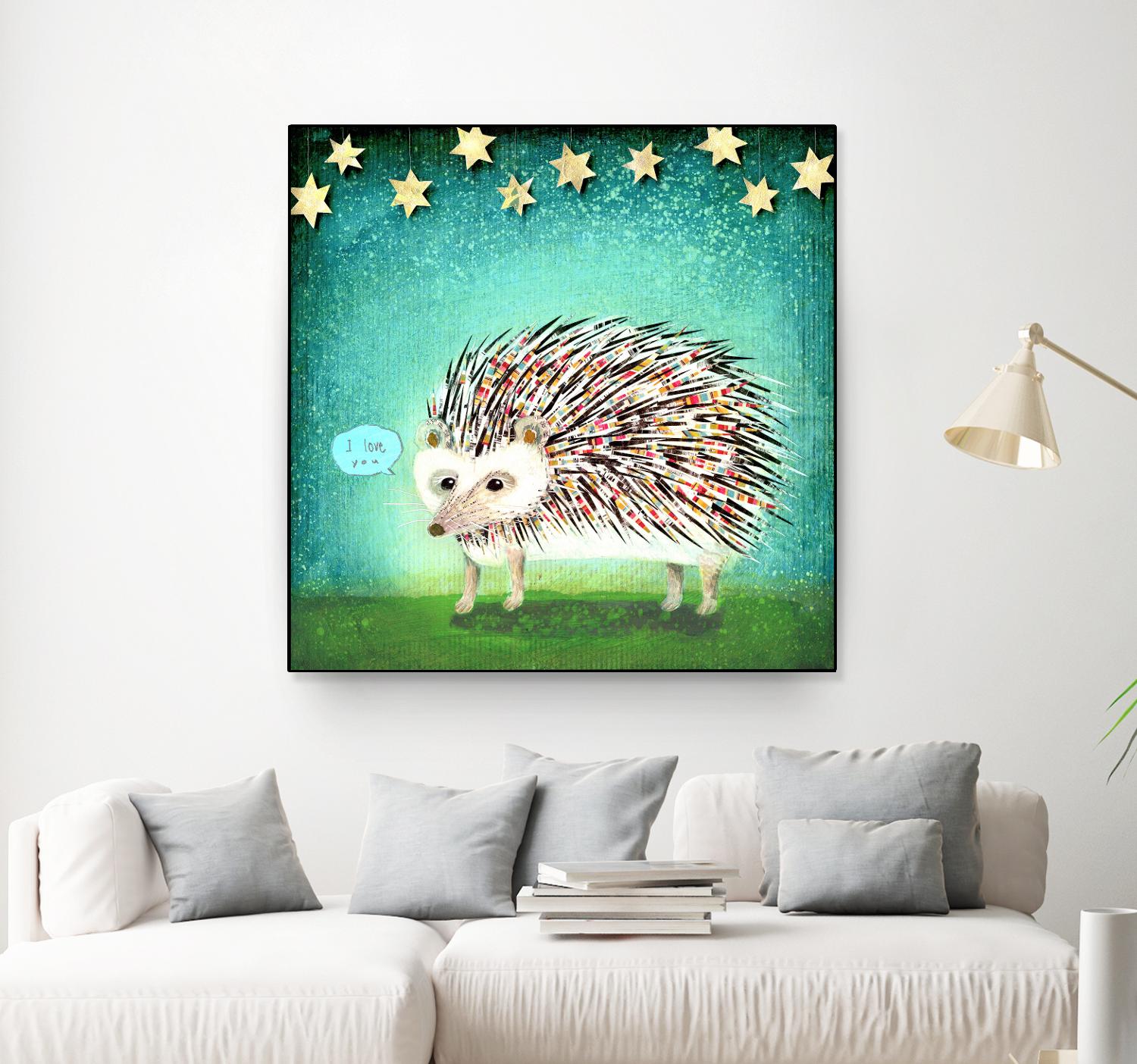 Porcupine for Thomas by Judy Verhoeven on GIANT ART - multicolor animals; contemporary