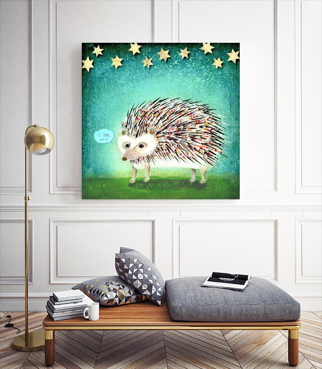 Porcupine for Thomas by Judy Verhoeven on GIANT ART - multicolor animals; contemporary