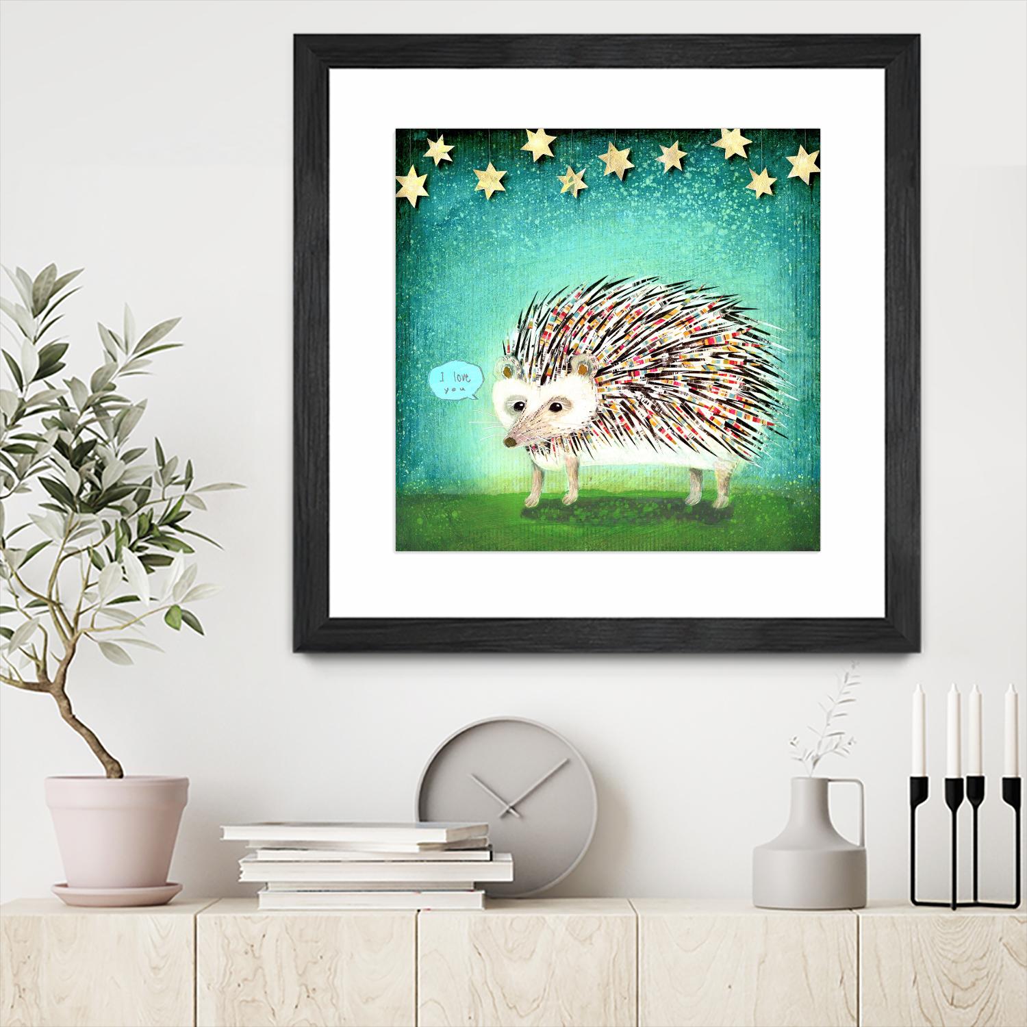 Porcupine for Thomas by Judy Verhoeven on GIANT ART - multicolor animals; contemporary