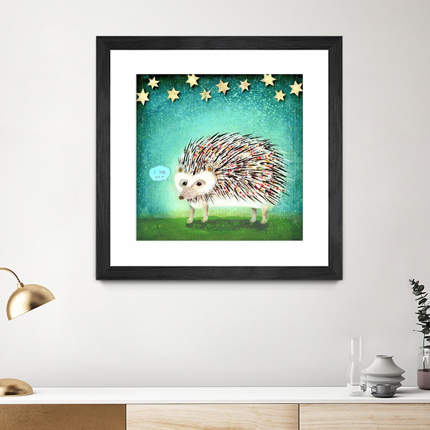 Porcupine for Thomas by Judy Verhoeven on GIANT ART - multicolor animals; contemporary