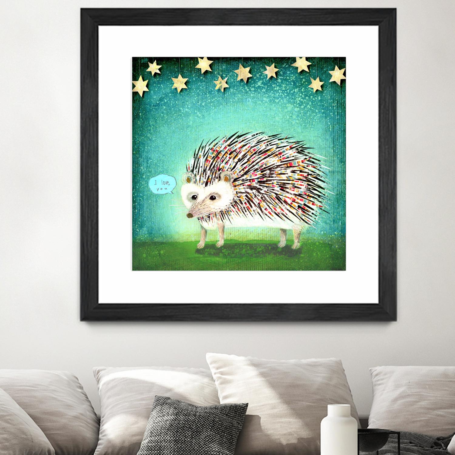 Porcupine for Thomas by Judy Verhoeven on GIANT ART - multicolor animals; contemporary
