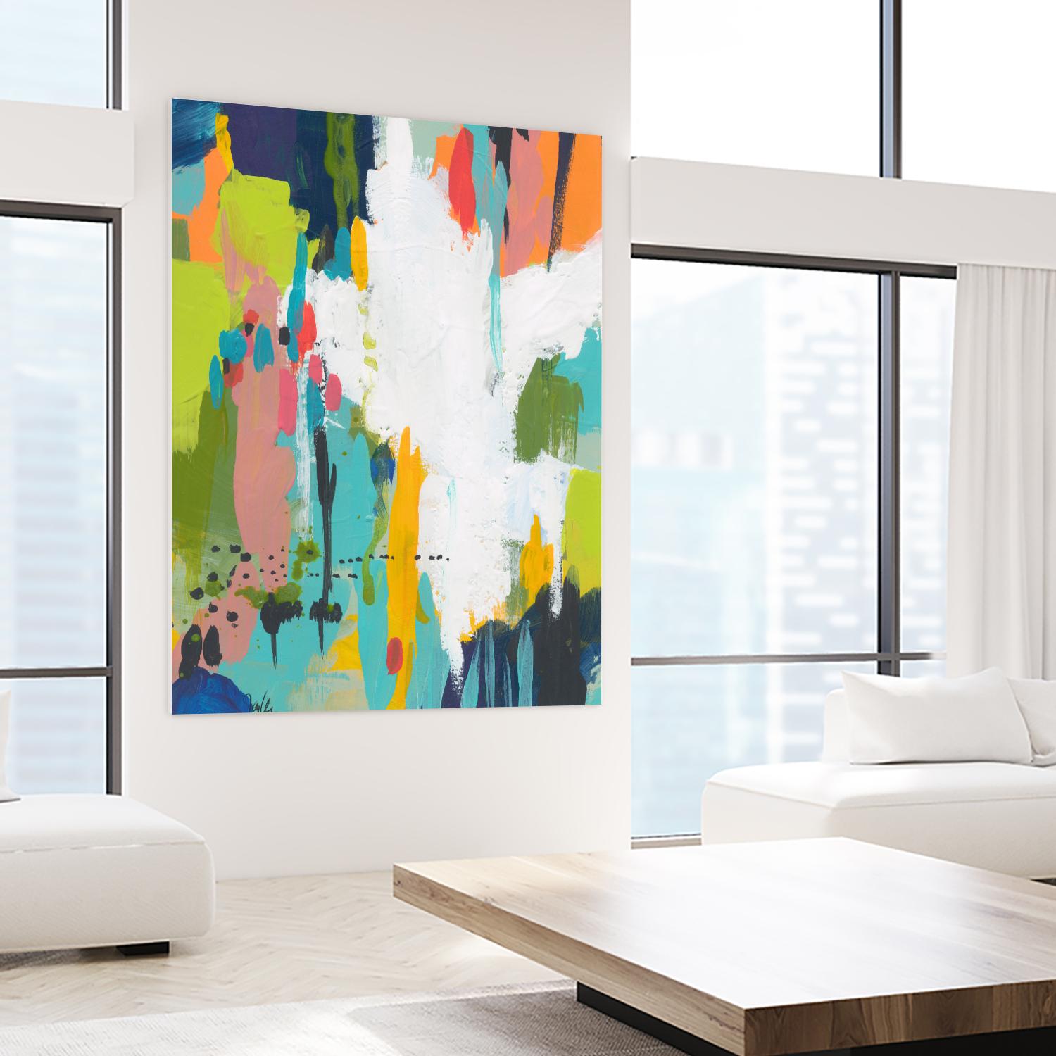 Summer Field by Jan Weiss on GIANT ART - multi abstracts, contemporary