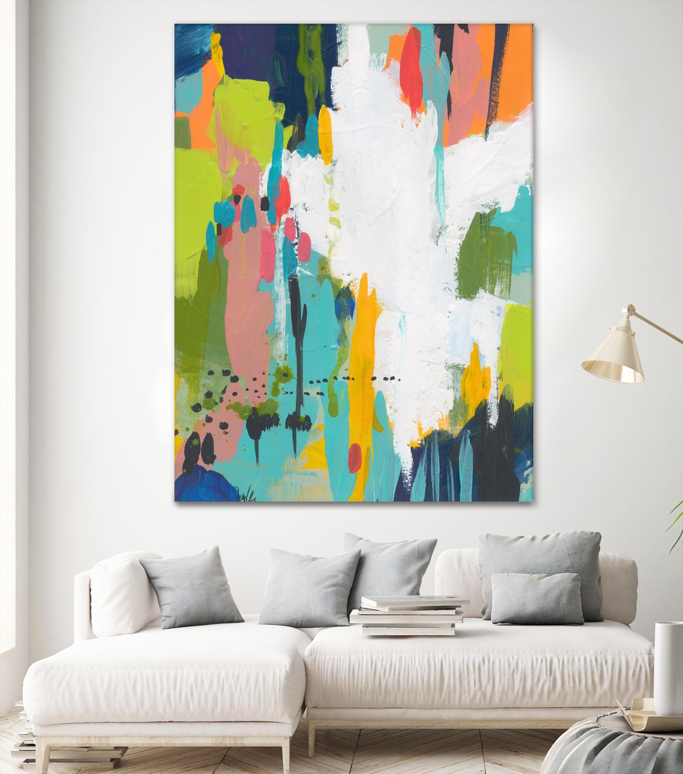 Summer Field by Jan Weiss on GIANT ART - multi abstracts, contemporary