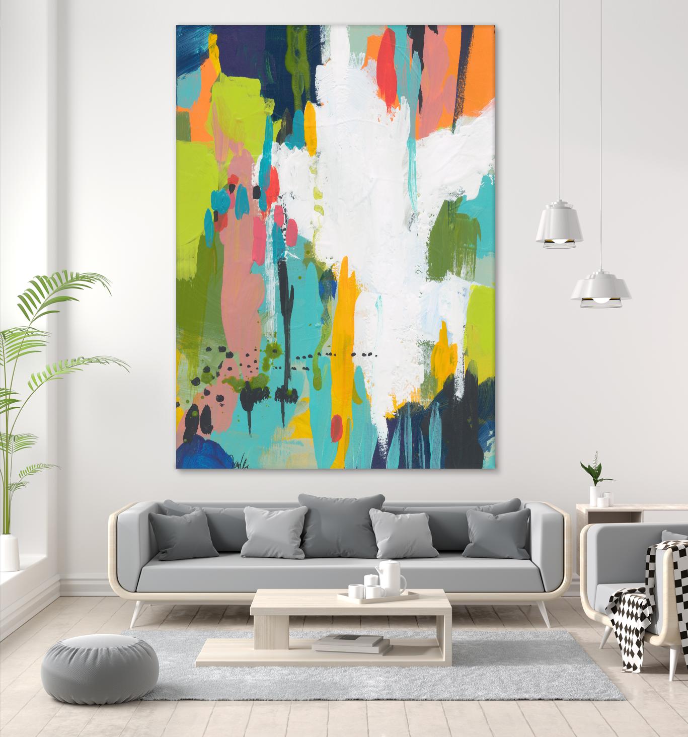 Summer Field by Jan Weiss on GIANT ART - multi abstracts, contemporary