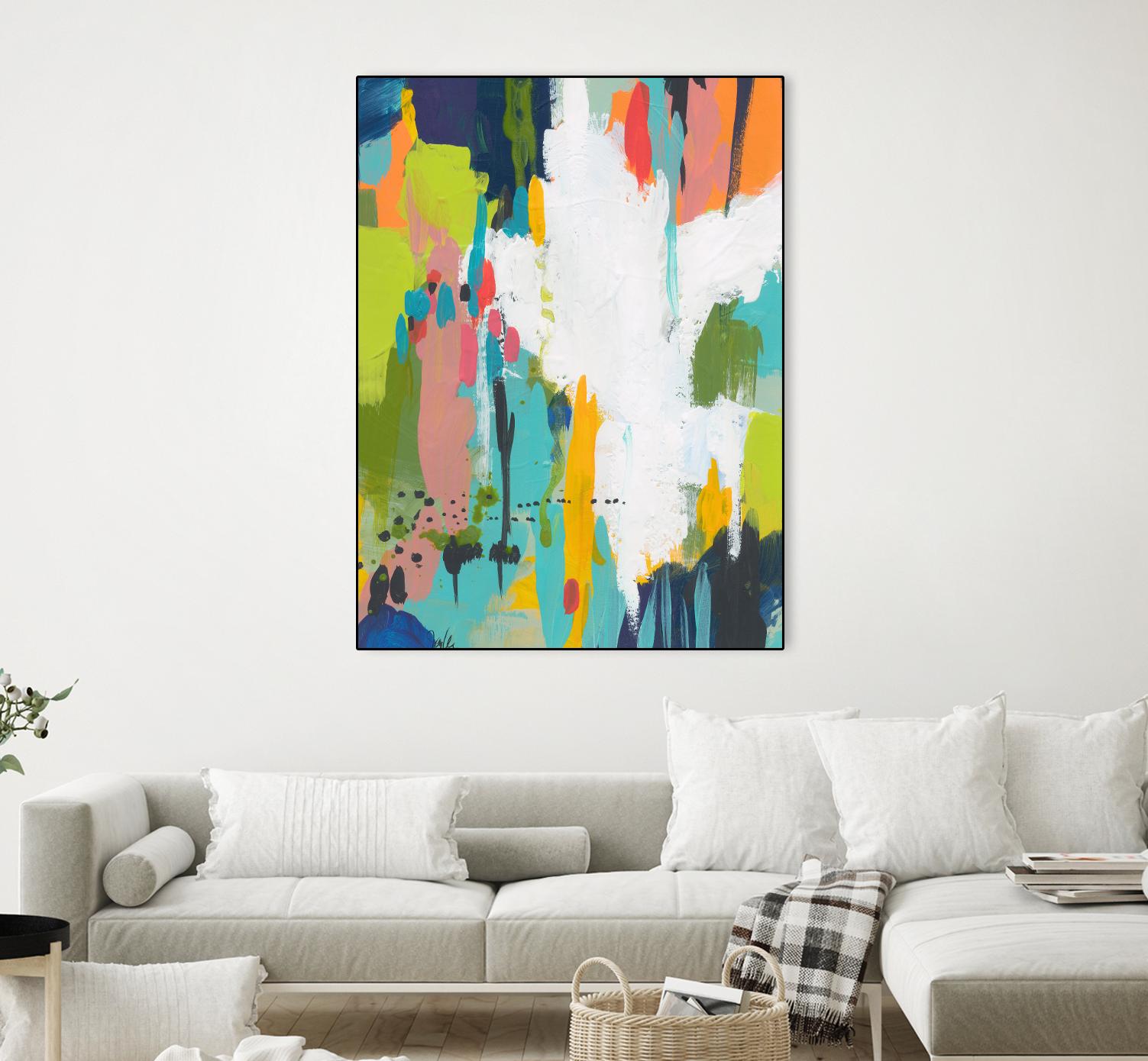 Summer Field by Jan Weiss on GIANT ART - multi abstracts, contemporary