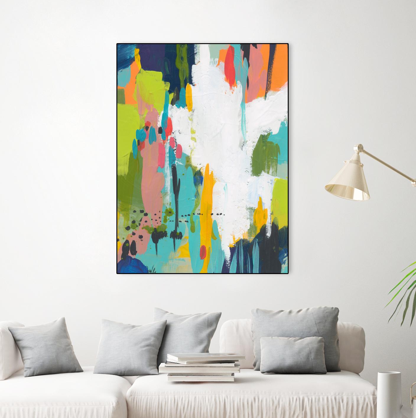 Summer Field by Jan Weiss on GIANT ART - multi abstracts, contemporary