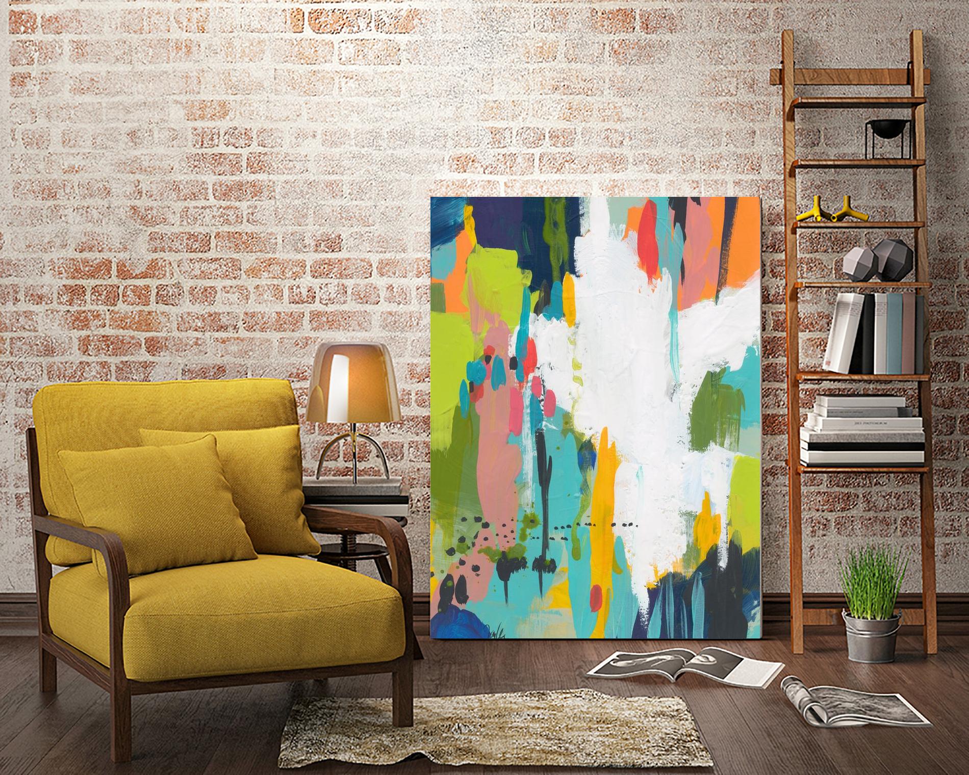 Summer Field by Jan Weiss on GIANT ART - multi abstracts, contemporary