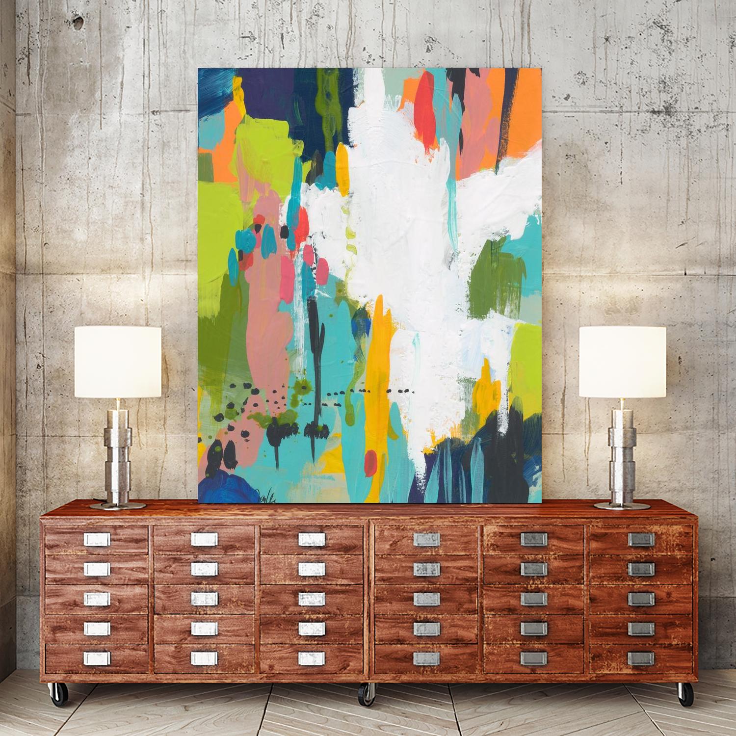 Summer Field by Jan Weiss on GIANT ART - multi abstracts, contemporary