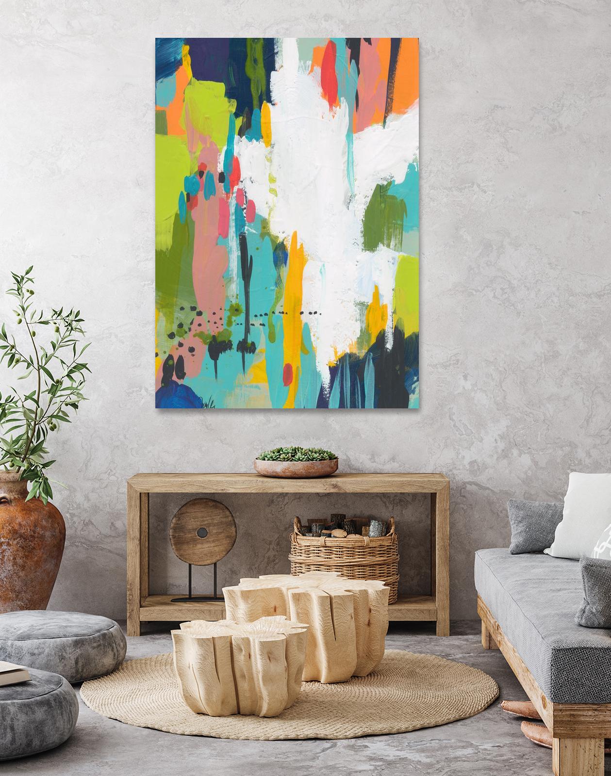 Summer Field by Jan Weiss on GIANT ART - multi abstracts, contemporary