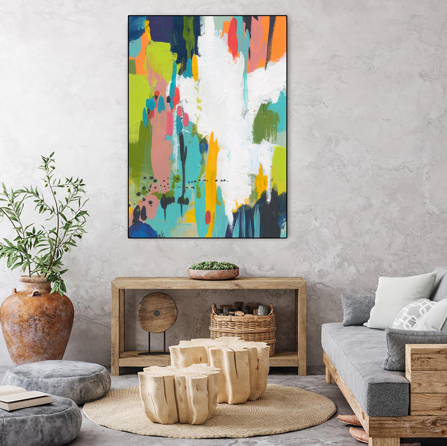 Summer Field by Jan Weiss on GIANT ART - multi abstracts, contemporary