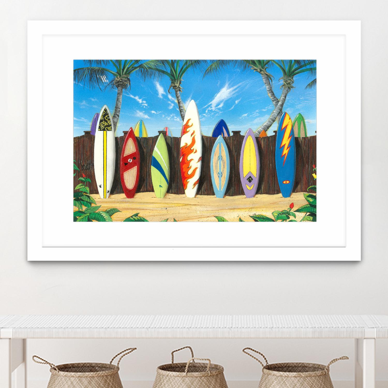 Back to Back Champions by Scott Westmoreland on GIANT ART - beige tropical