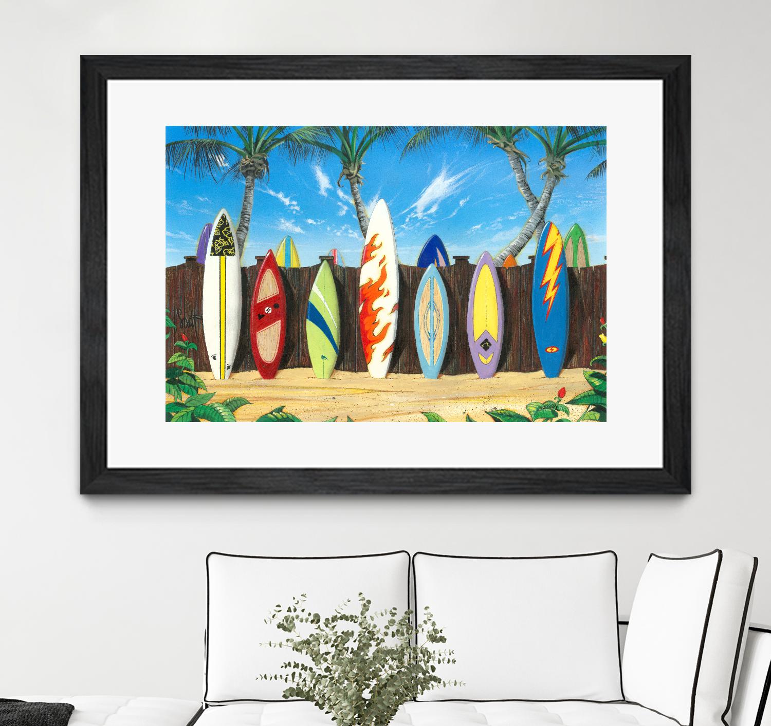 Back to Back Champions by Scott Westmoreland on GIANT ART - beige tropical