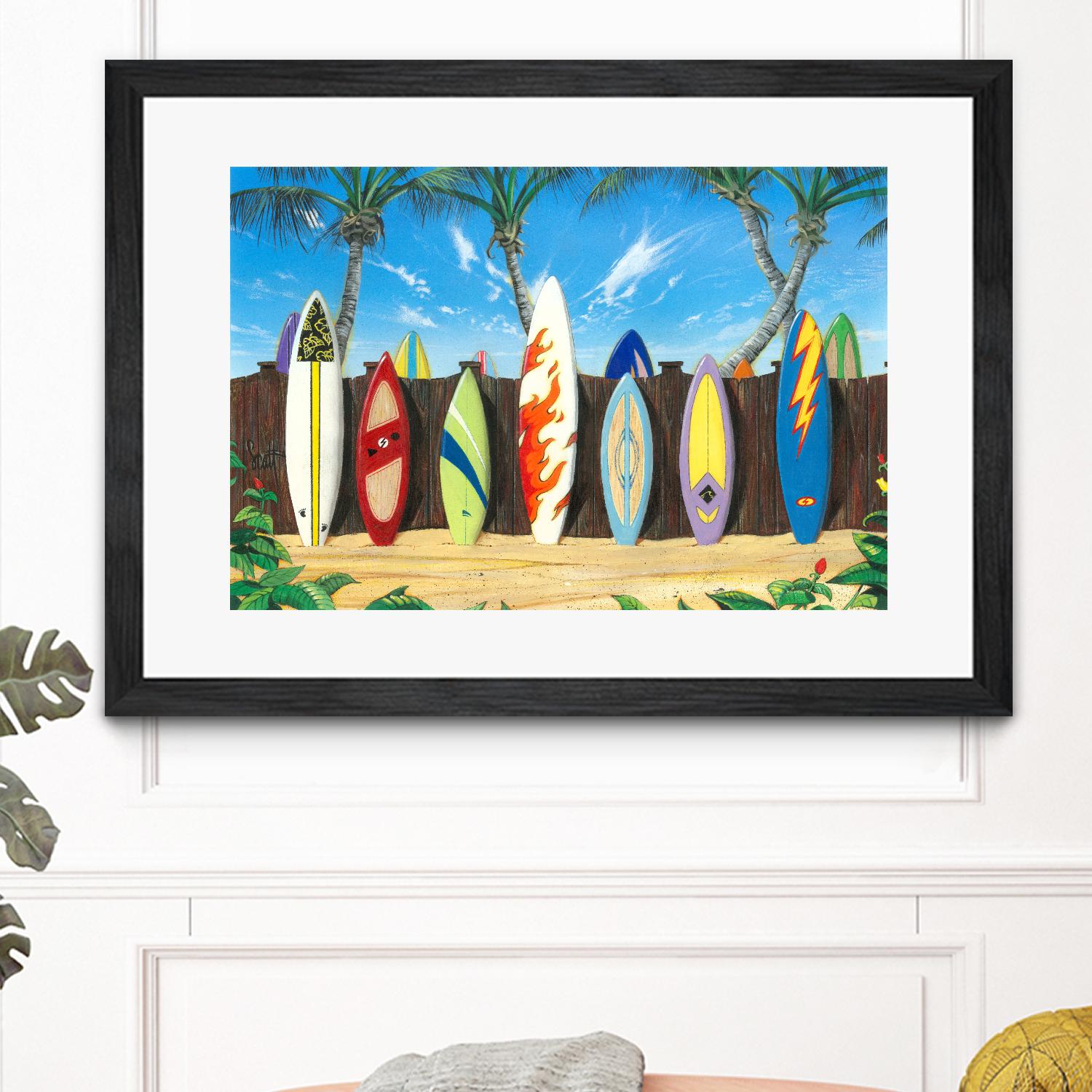 Back to Back Champions by Scott Westmoreland on GIANT ART - beige tropical