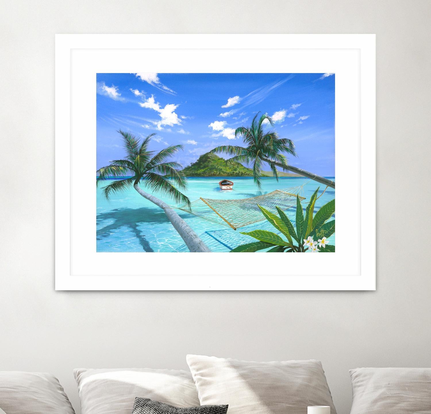 Furlough Day by Scott Westmoreland on GIANT ART - turquoise tropical