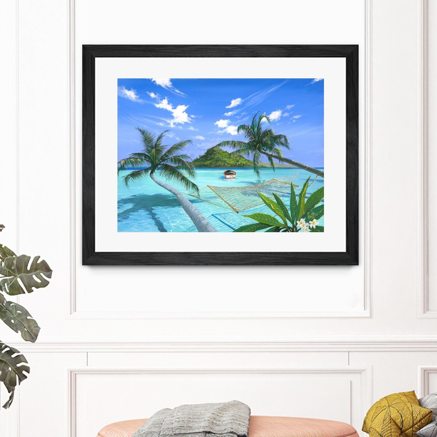 Furlough Day by Scott Westmoreland on GIANT ART - turquoise tropical