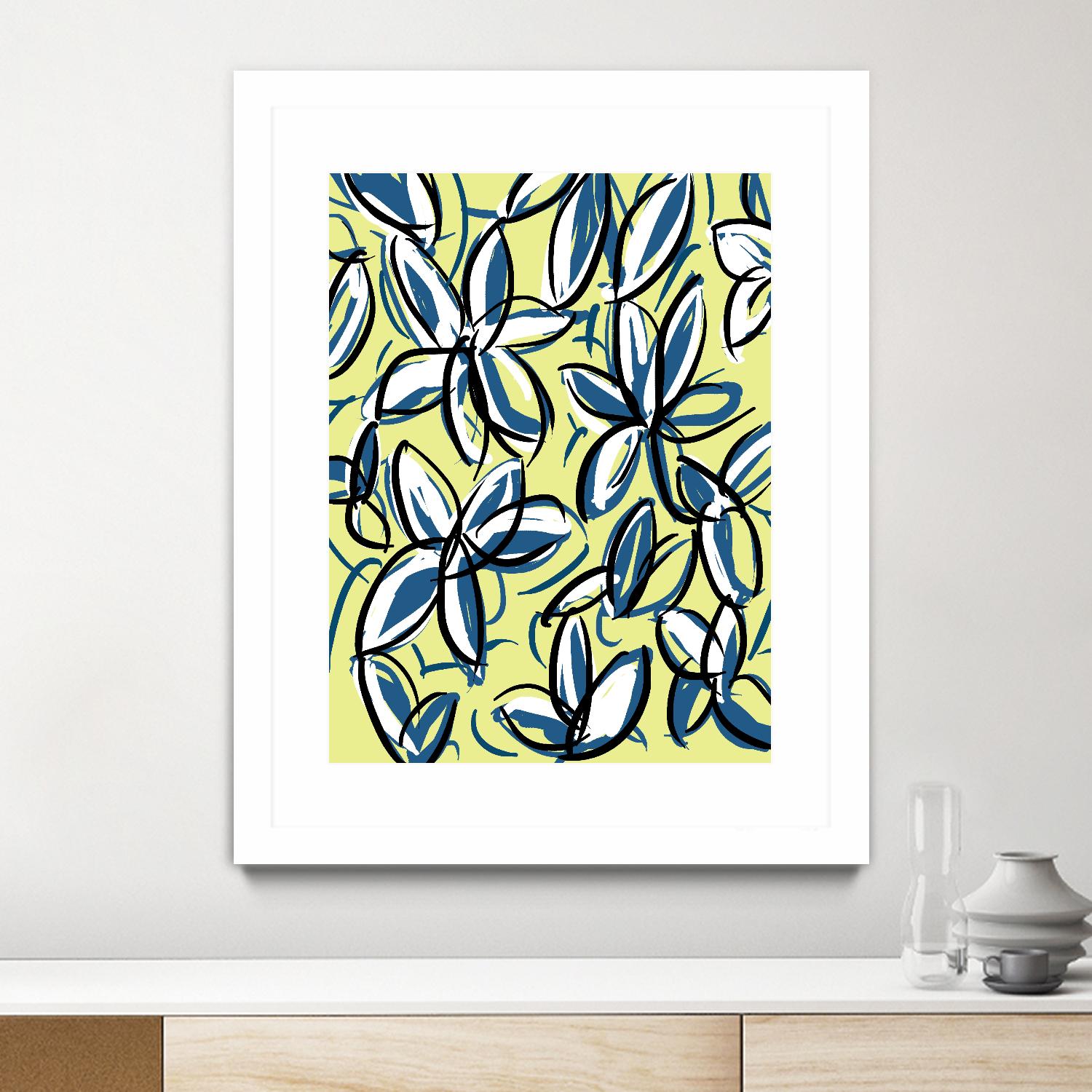 Wild Garden Three by Jan Weiss on GIANT ART - multicolor contemporary; floral/still life