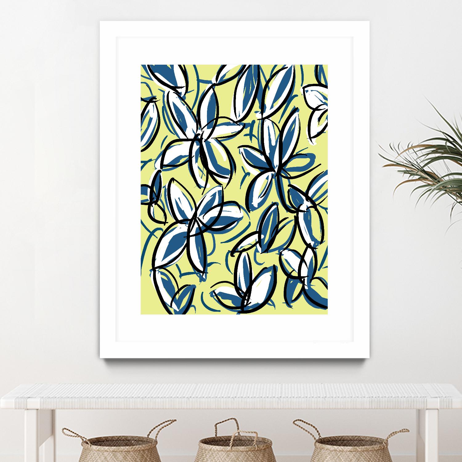 Wild Garden Three by Jan Weiss on GIANT ART - multicolor contemporary; floral/still life