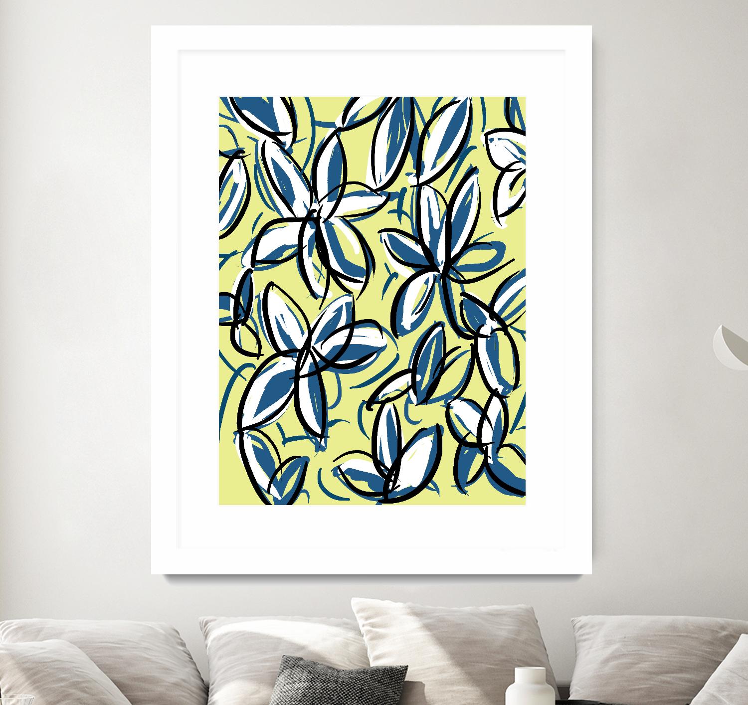 Wild Garden Three by Jan Weiss on GIANT ART - multicolor contemporary; floral/still life