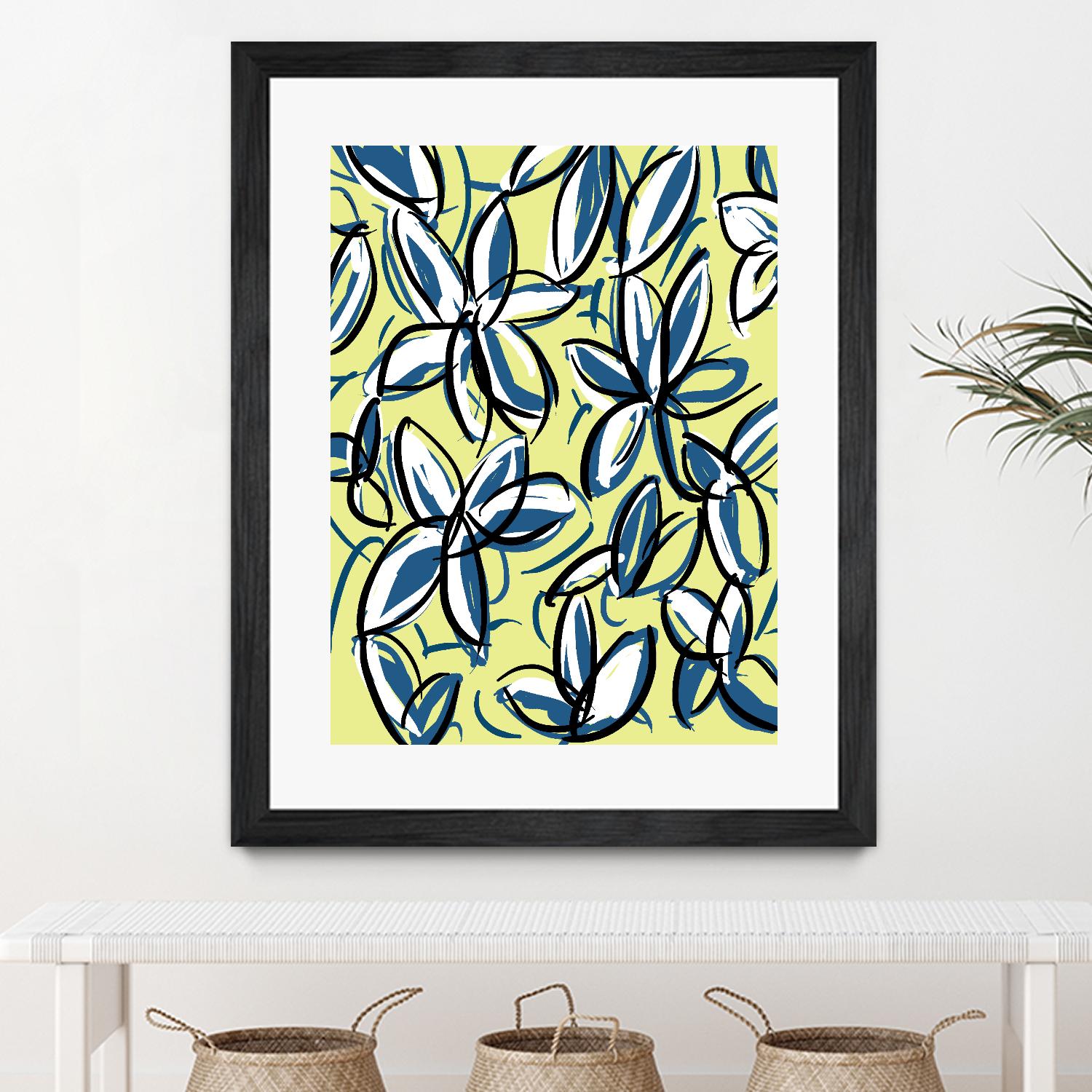 Wild Garden Three by Jan Weiss on GIANT ART - multicolor contemporary; floral/still life