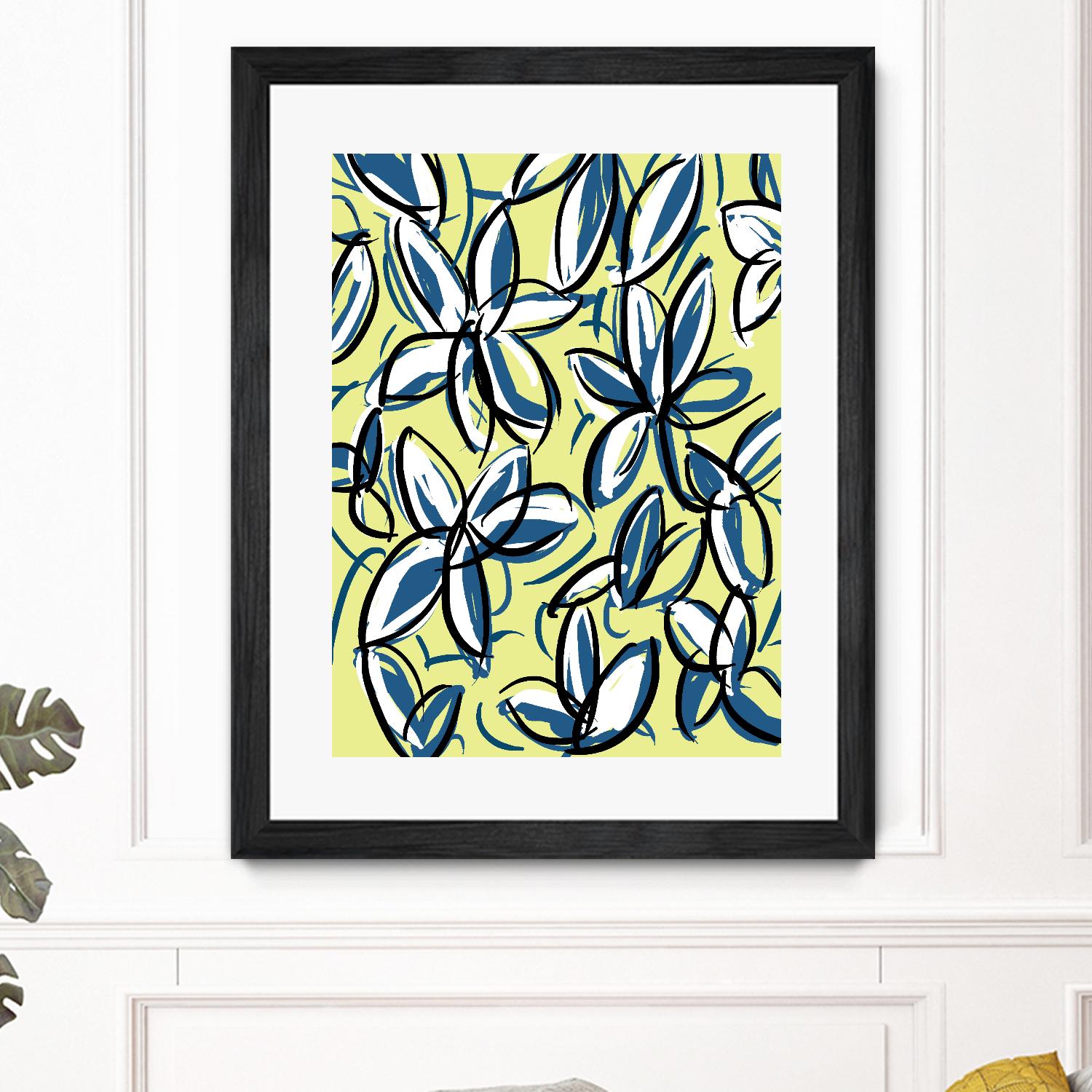 Wild Garden Three by Jan Weiss on GIANT ART - multicolor contemporary; floral/still life